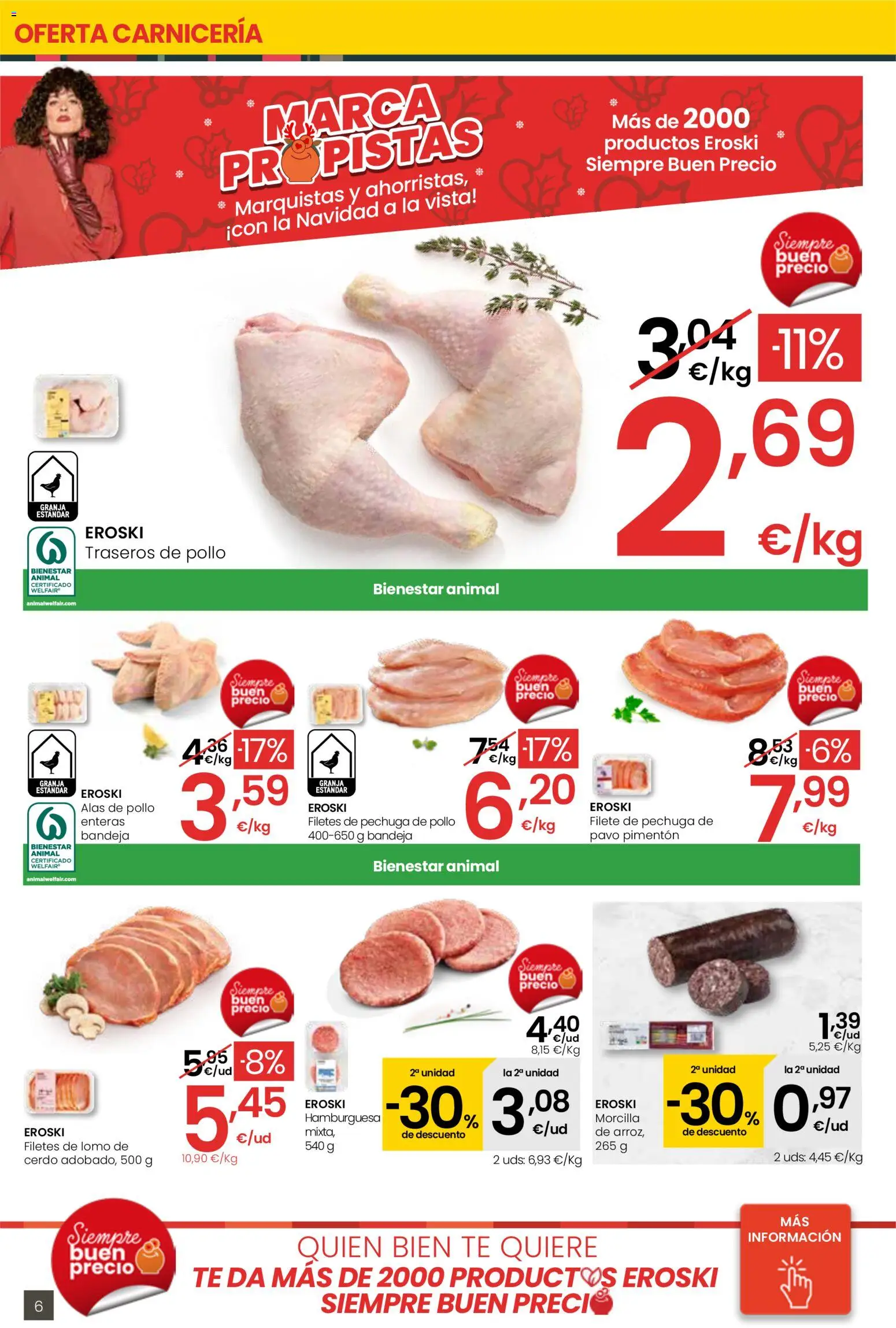 Eroski folleto │ válido desde el 13.11.2025 | Página: 6 | Productos: Δισκέτα, Cerdo, Té, Filete