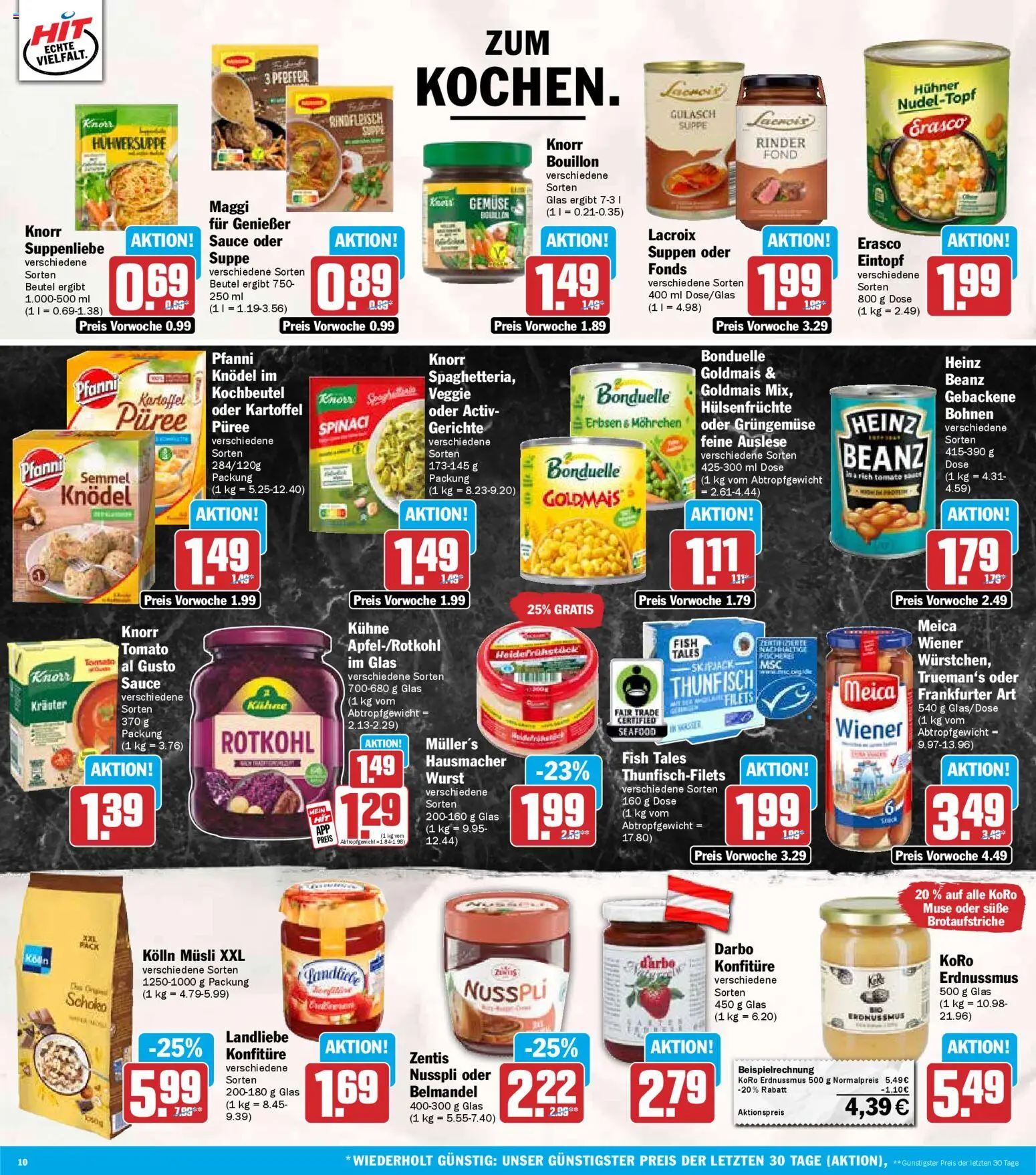 HIT - Berlin – gültig ab 17.11.2025 | Seite: 10 | Produkte: Musli, Kolln musli, Thunfisch, Knorr