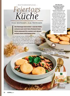 Norma NORMAgazin November/Dezember 2025 ab 01.11.2025 gültig | Seite: 32 | Produkte: Joghurt, Schrank, Küche, Brot