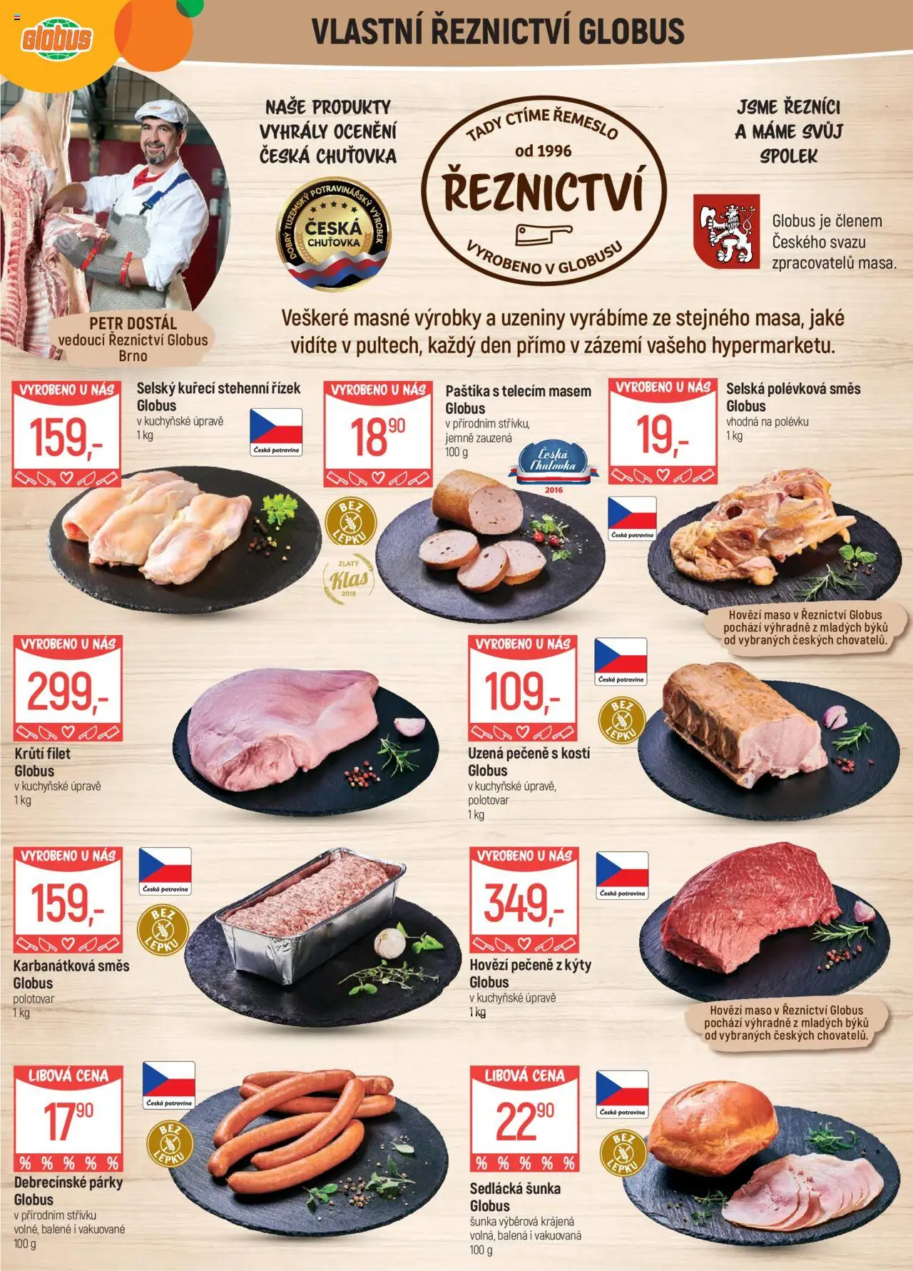 Globus leták - Brno od 10.09.2025 | Strana: 5 | Produkty: Hovězí, Globus, Uzeniny, Filet