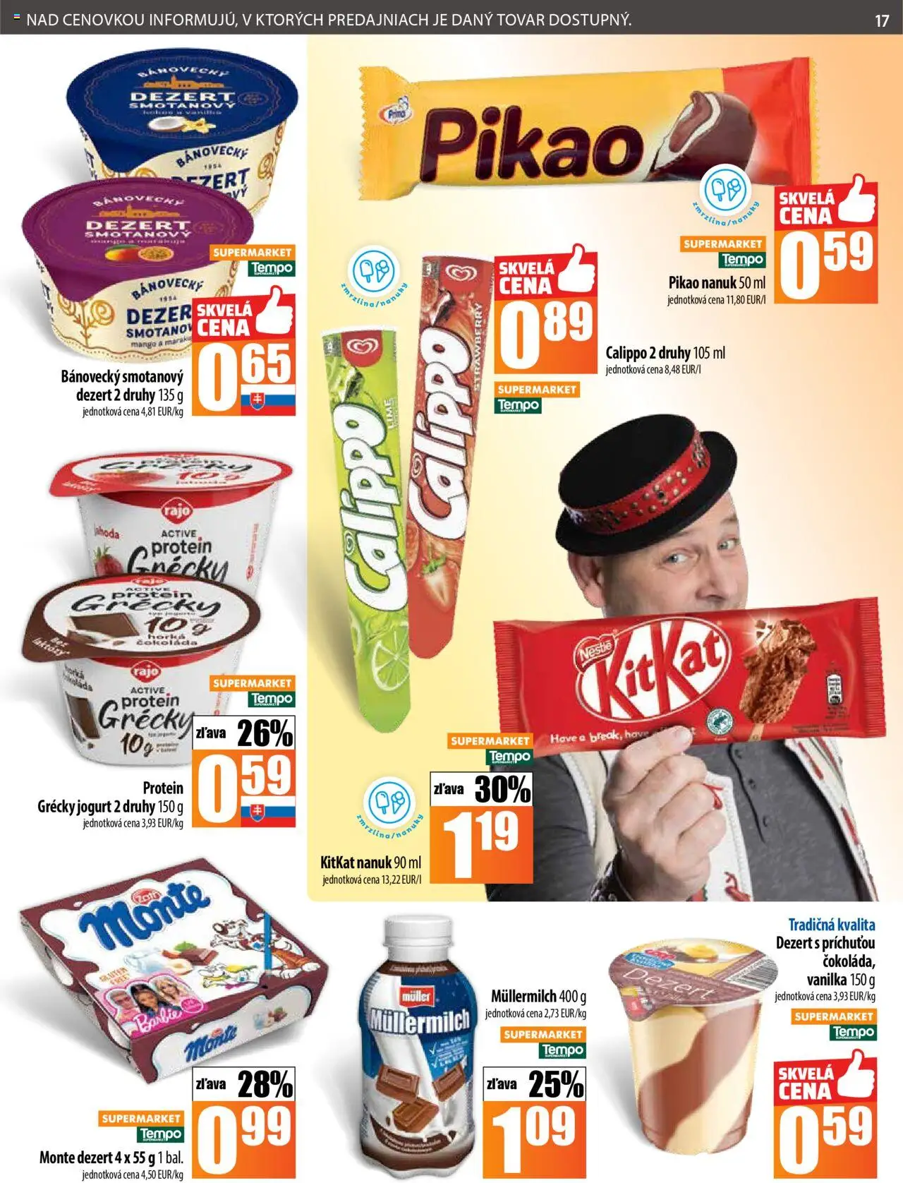 COOP Jednota leták │ platný od 17.07.2025 | Strana: 17 | Produkty: Jogurt, Protein, Grécky jogurt, Zmrzlina