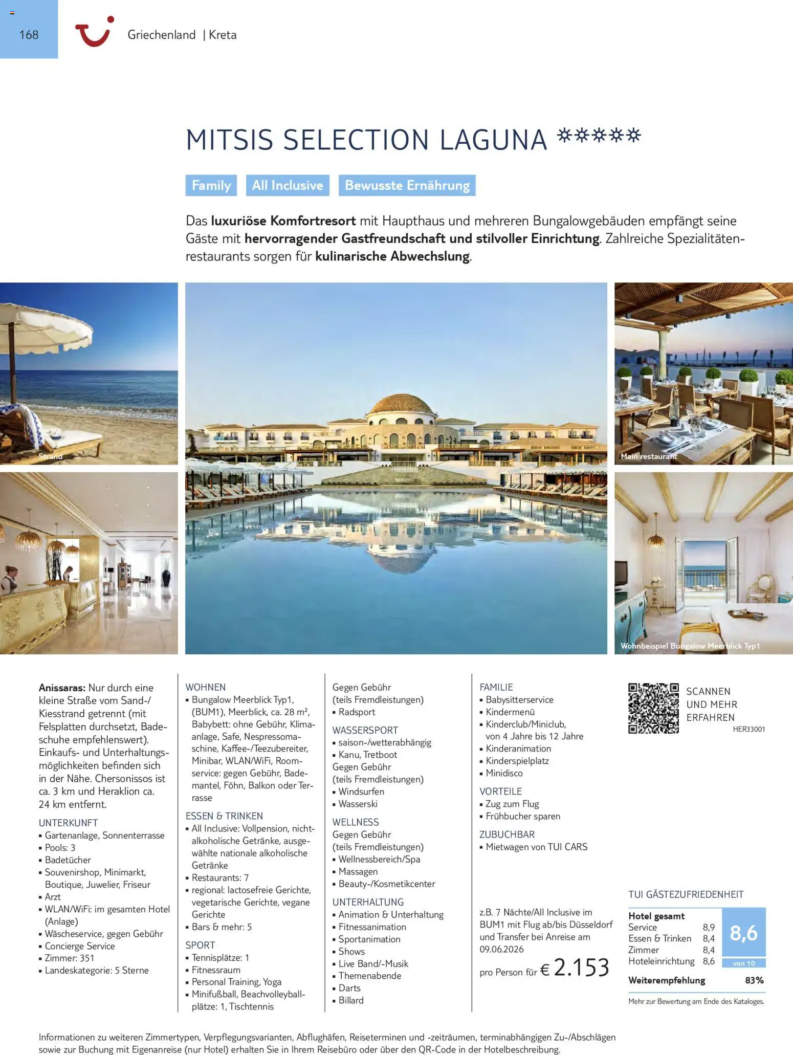 Aida  Südeuropa & Nordafrika 2026/27 – gültig ab 01.01.2026 | Seite: 168 | Produkte: Babybett