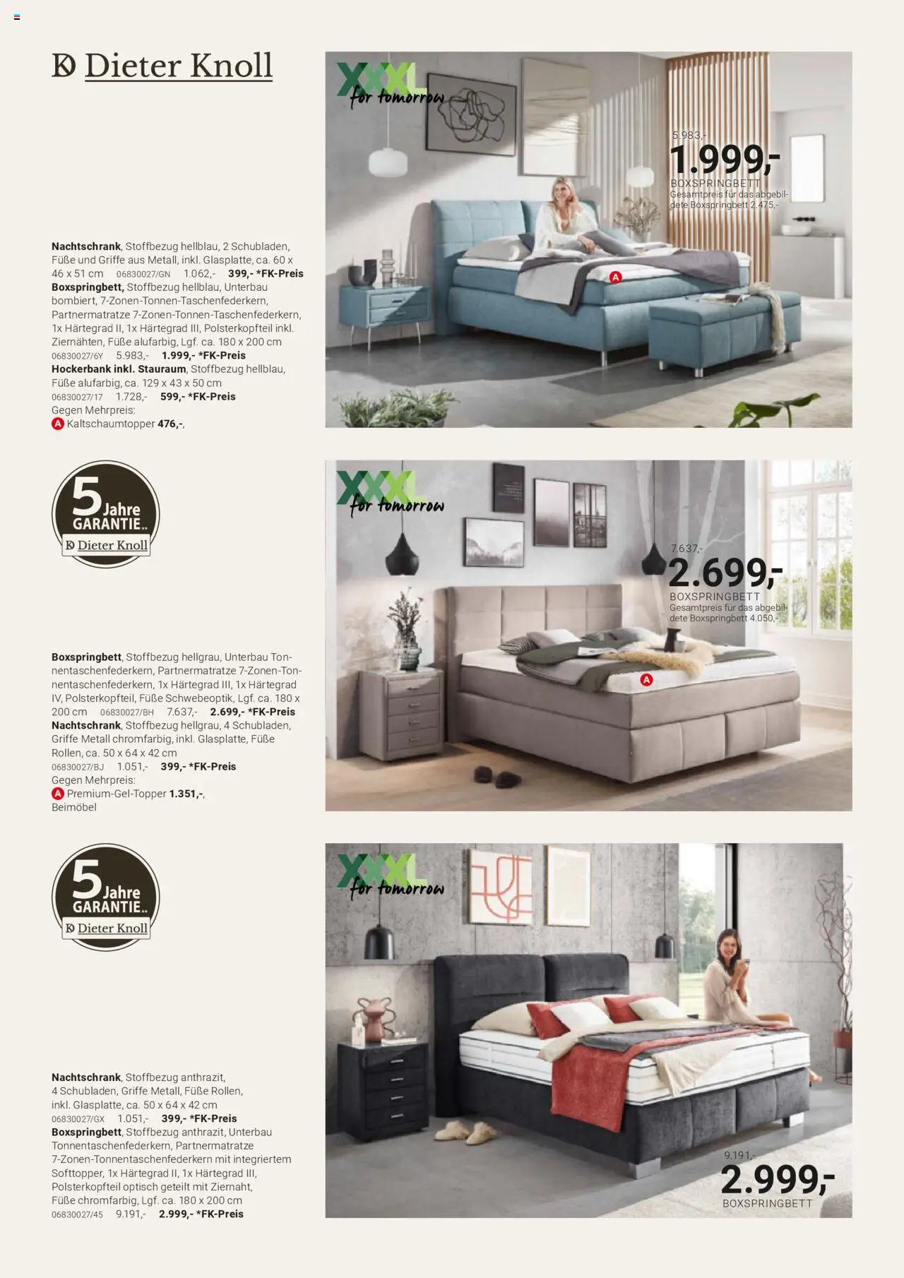 XXXL Lutz Dieter Knoll Spezial - gültig ab dem 04.08.2025 | Seite: 24 | Produkte: Boxspringbett