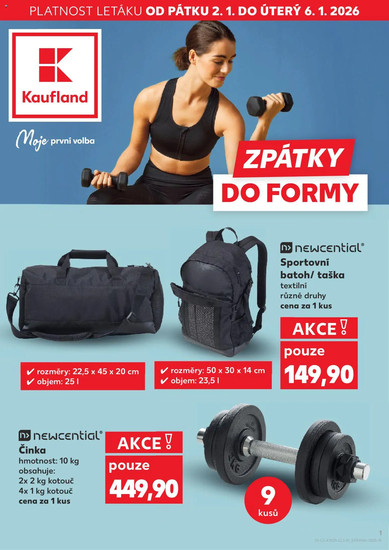 Kaufland leták - Praha 8 od 02.01.2026 | Strana: 1 | Produkty: Taška