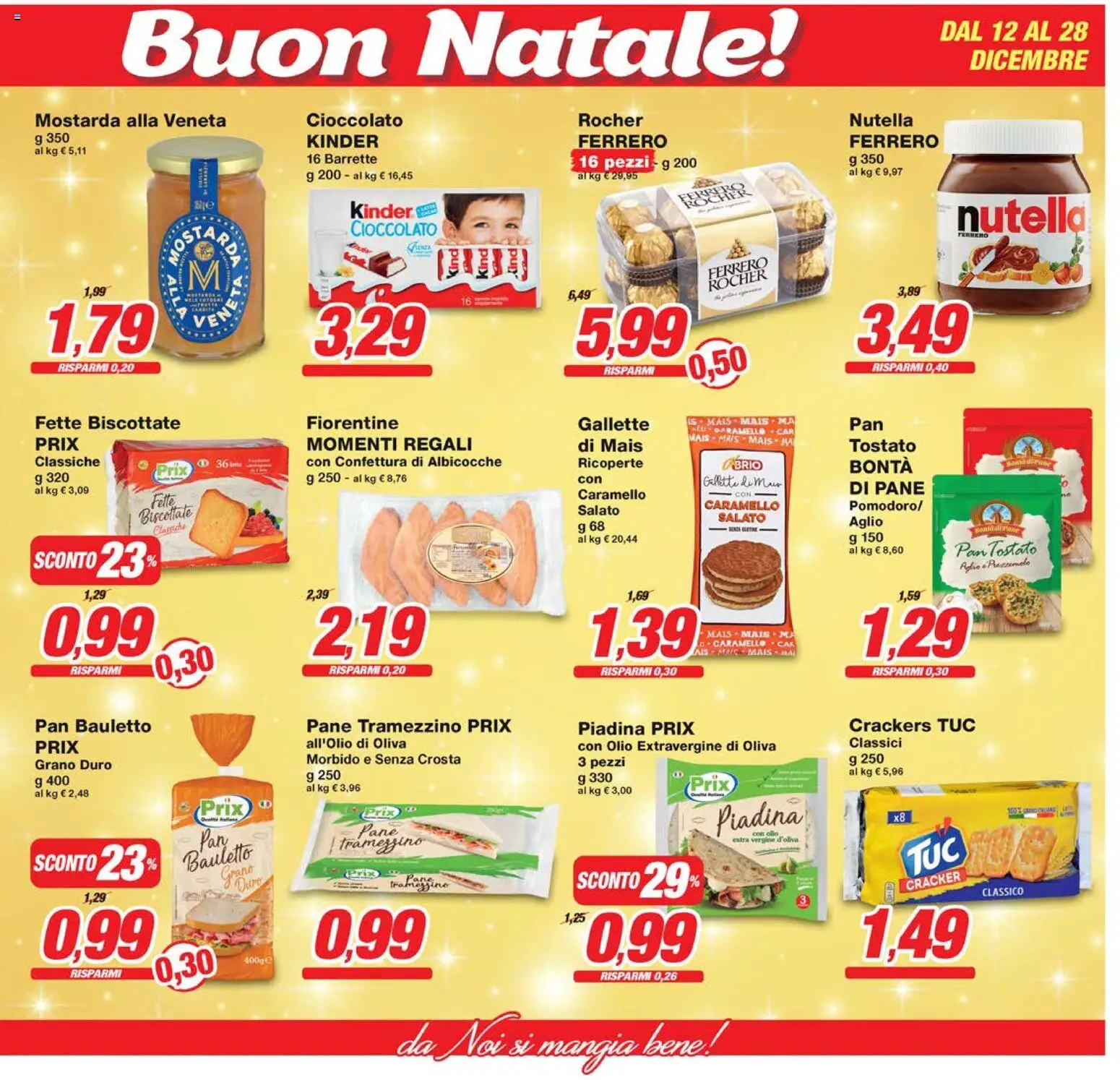 Volantino Prix del 12.12.2025 | Pagina: 11 | Prodotti: Cioccolato, Olio, Aglio, Nutella