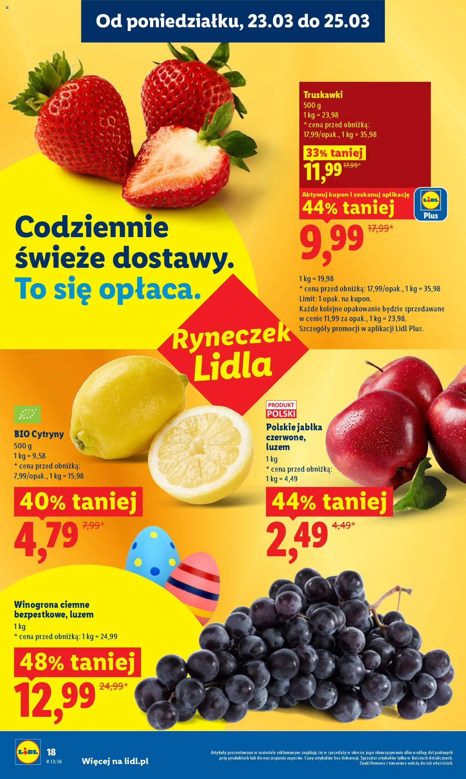 Lidl Polsko leták od 23.03.2026 | Strana: 18 | Produkty: Jablka