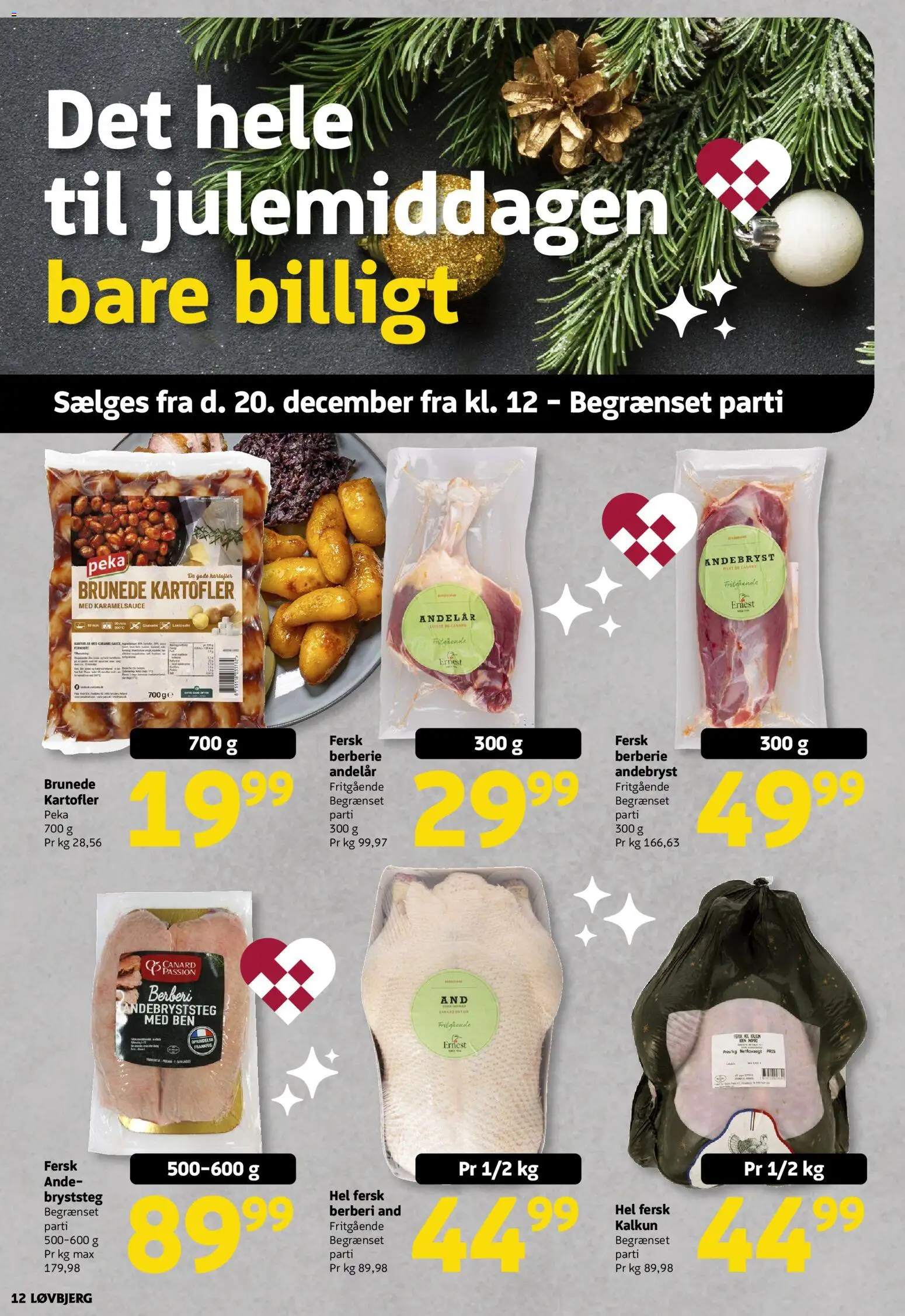 Løvbjerg tilbudsavis – gyldig fra 12.12.2025 | Side: 14 | Produkter: Kalkun, Kartofler