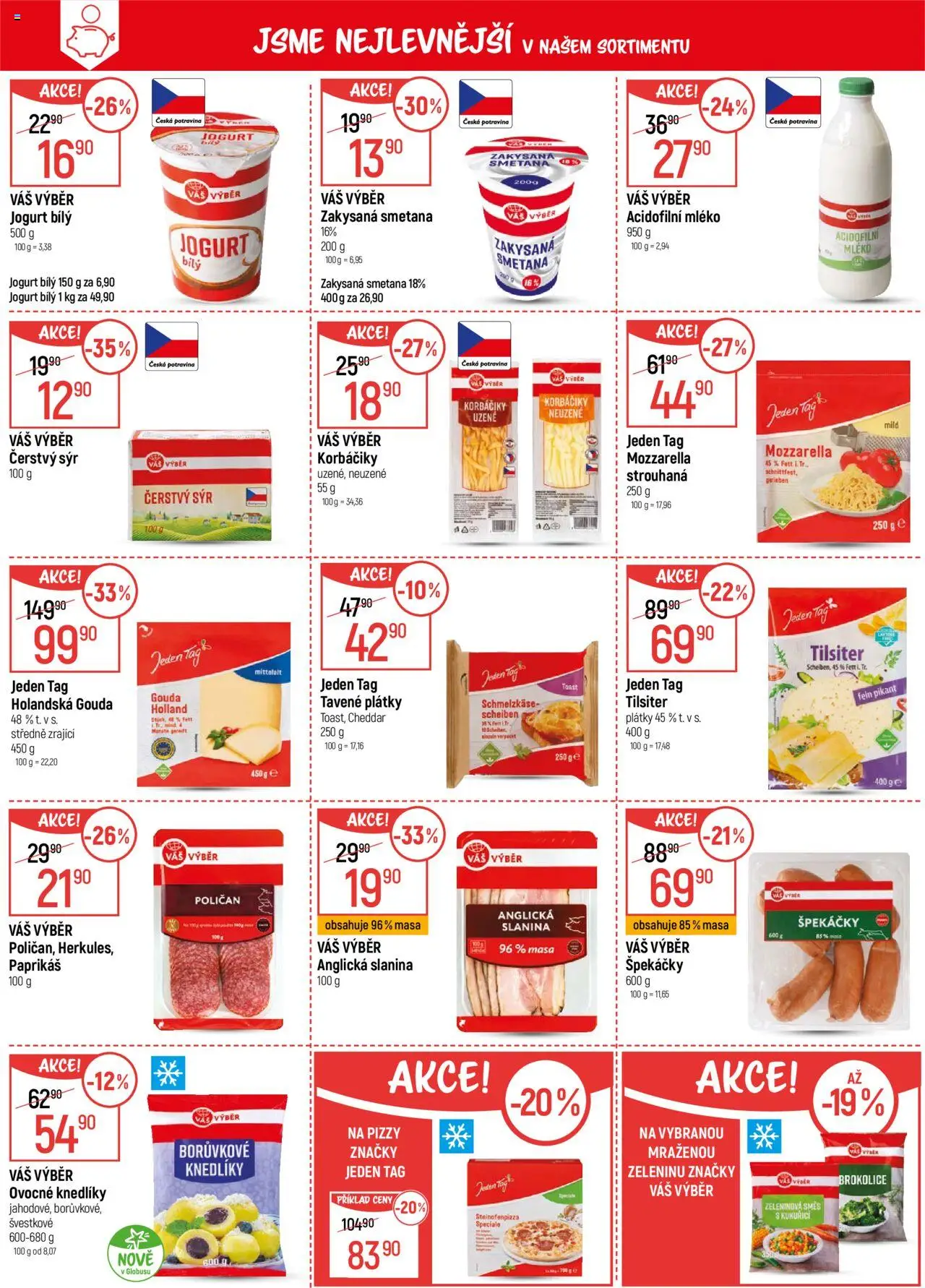 Globus leták - Trmice od 17.09.2025 | Strana: 7 | Produkty: Sýr, Jogurt, Špekáčky, Čerstvý sýr