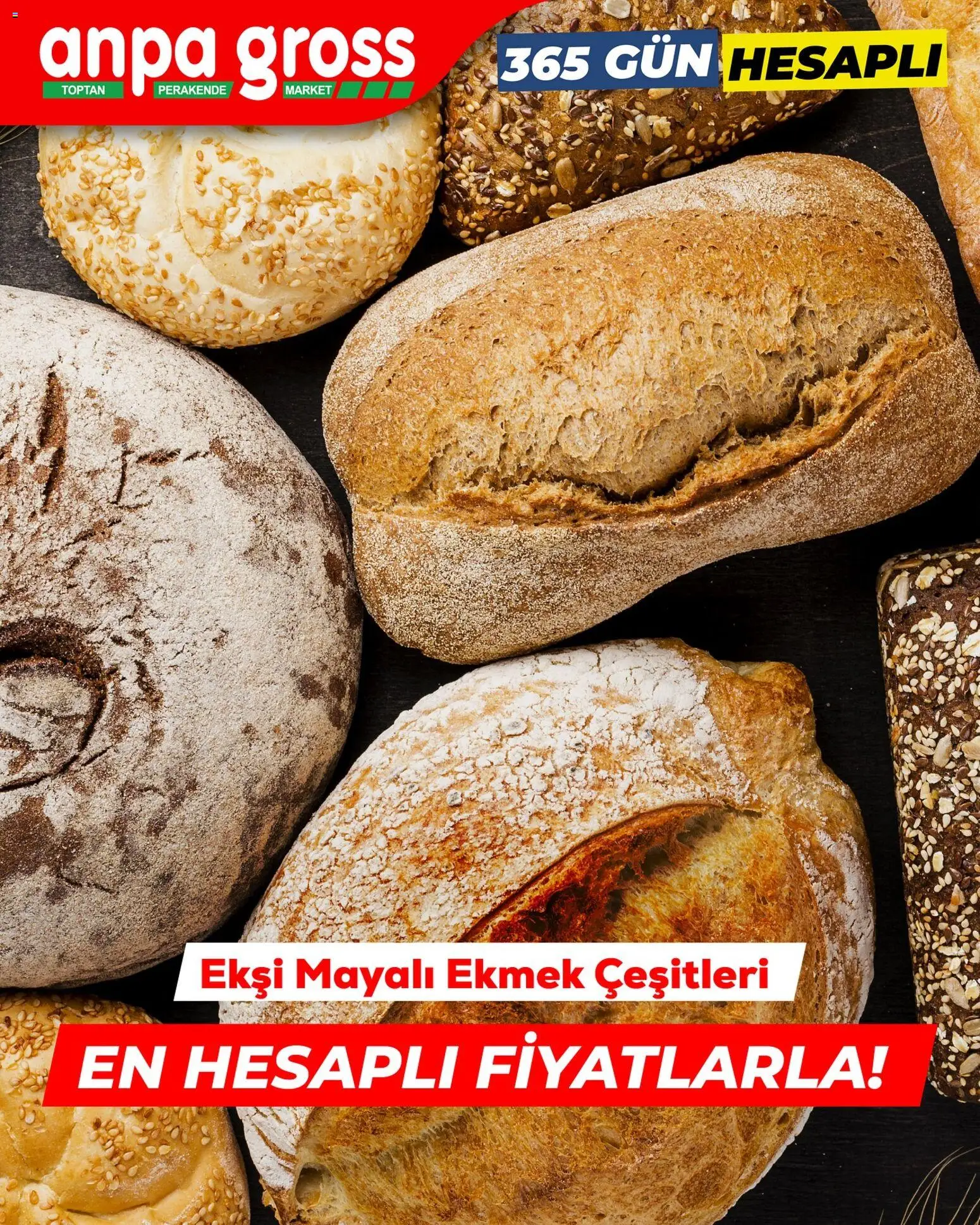 Anpa Gross 365 Gün Hesaplı - 14.11.2025 tarihinden itibaren geçerlidir | Sayfa: 6 | Ürünler: Ekmek