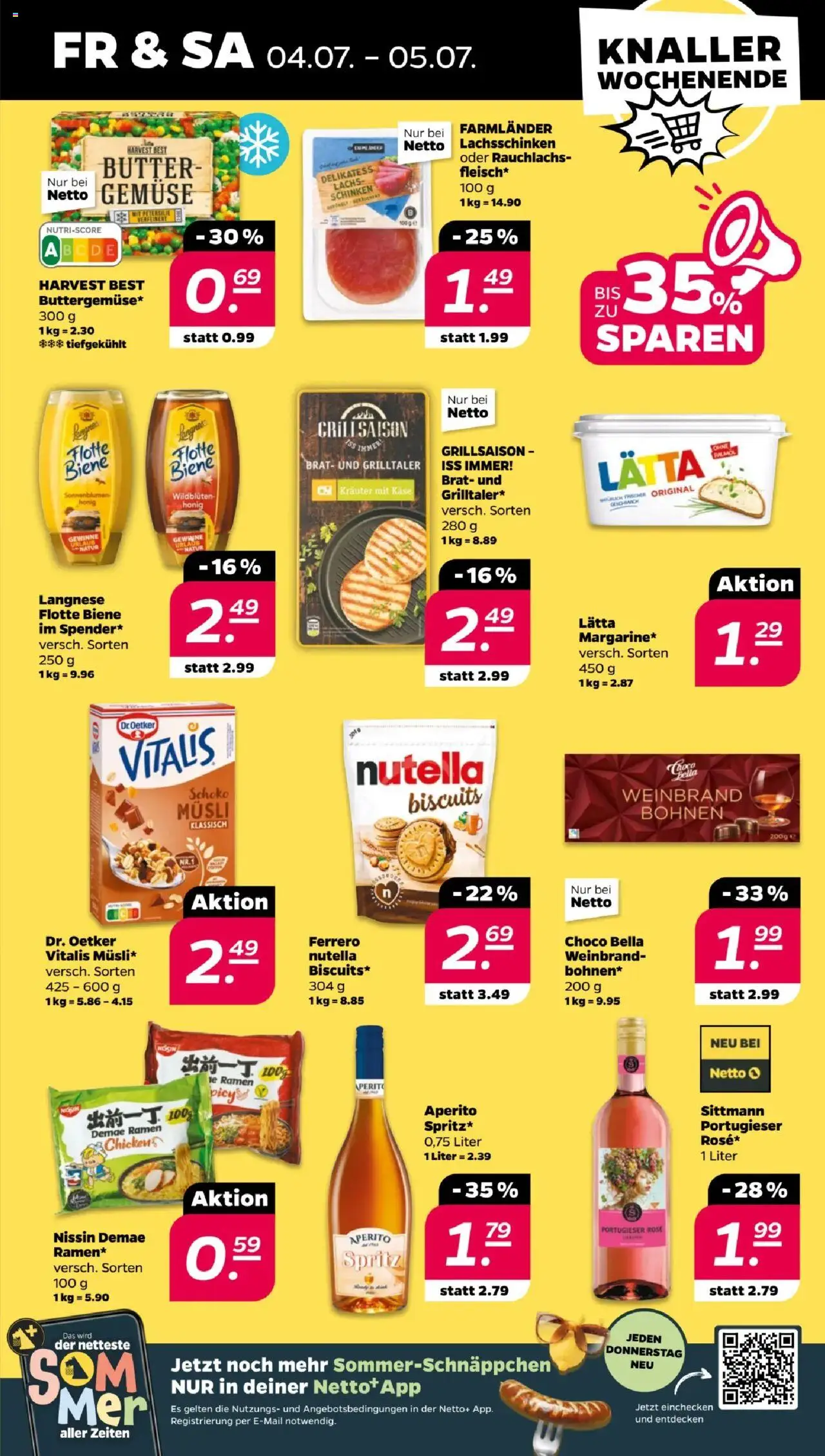 Netto Prospekt 	 - gültig ab dem 30.06.2025 | Seite: 31 | Produkte: Margarine, Gemüse, Lätta, Schinken