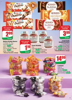 Pogląd oferty "Baton Kinder Bueno, 2 rodzaje, 39-43 g" - ważna od 15.10.2025 | Strona: 5 | Produkty: Nutella, Czekolada, Cukierki, Krem