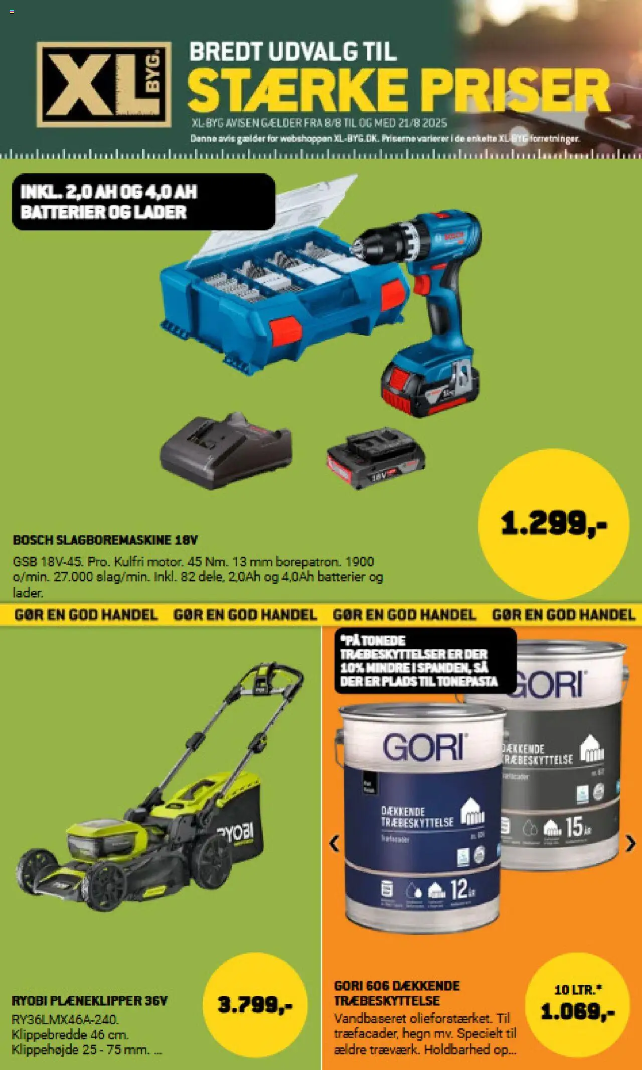 XL-BYG Tilbudsavis gyldig fra 08.08.2025 | Side: 1 | Produkter: Batterier
