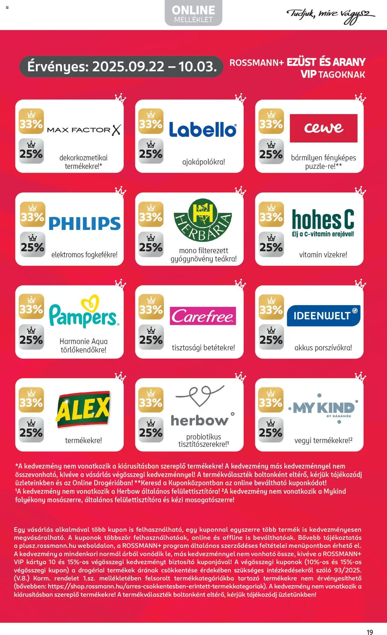 Rossmann akciós ujság - amely érvényes a következő dátumtól: 22.09.2025 | Oldal: 21 | Termékek: Szőlő, Pampers, Puzzle, Tea