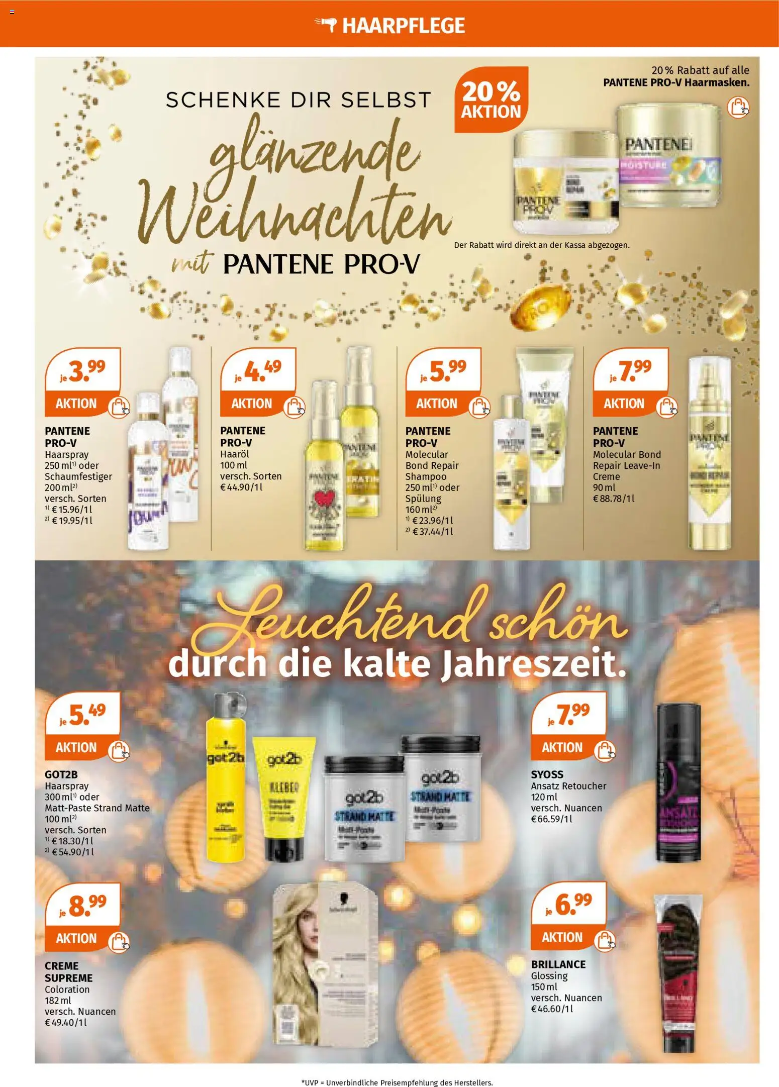 Müller Flugblatt gültig ab 10.11.2025 | Seite: 19 | Produkte: Spülung, Haaröl, Haarspray, Creme