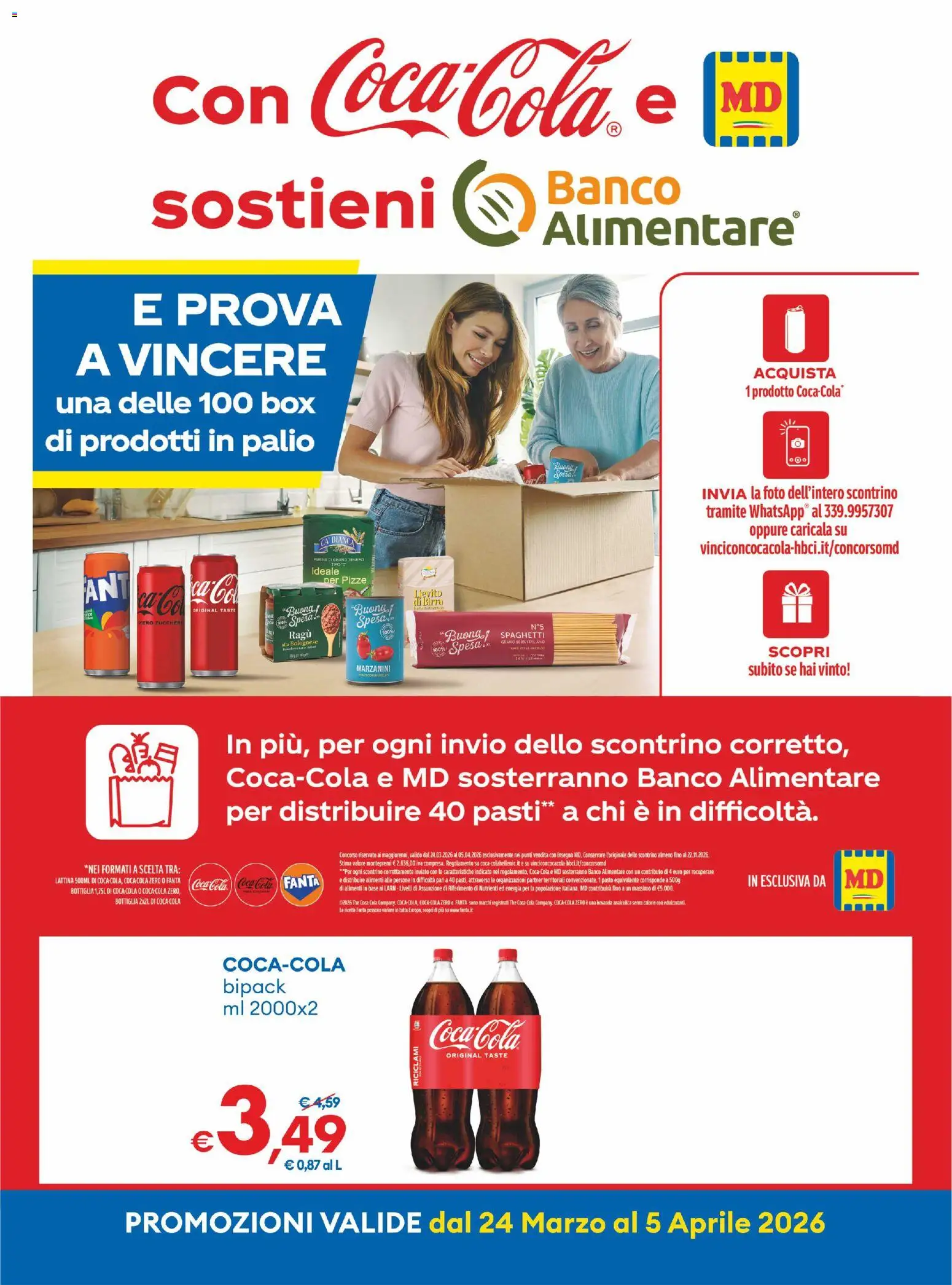 Volantino MD Discount del 24.03.2026 | Pagina: 28 | Prodotti: Ragú, The, Fanta, Coca Cola