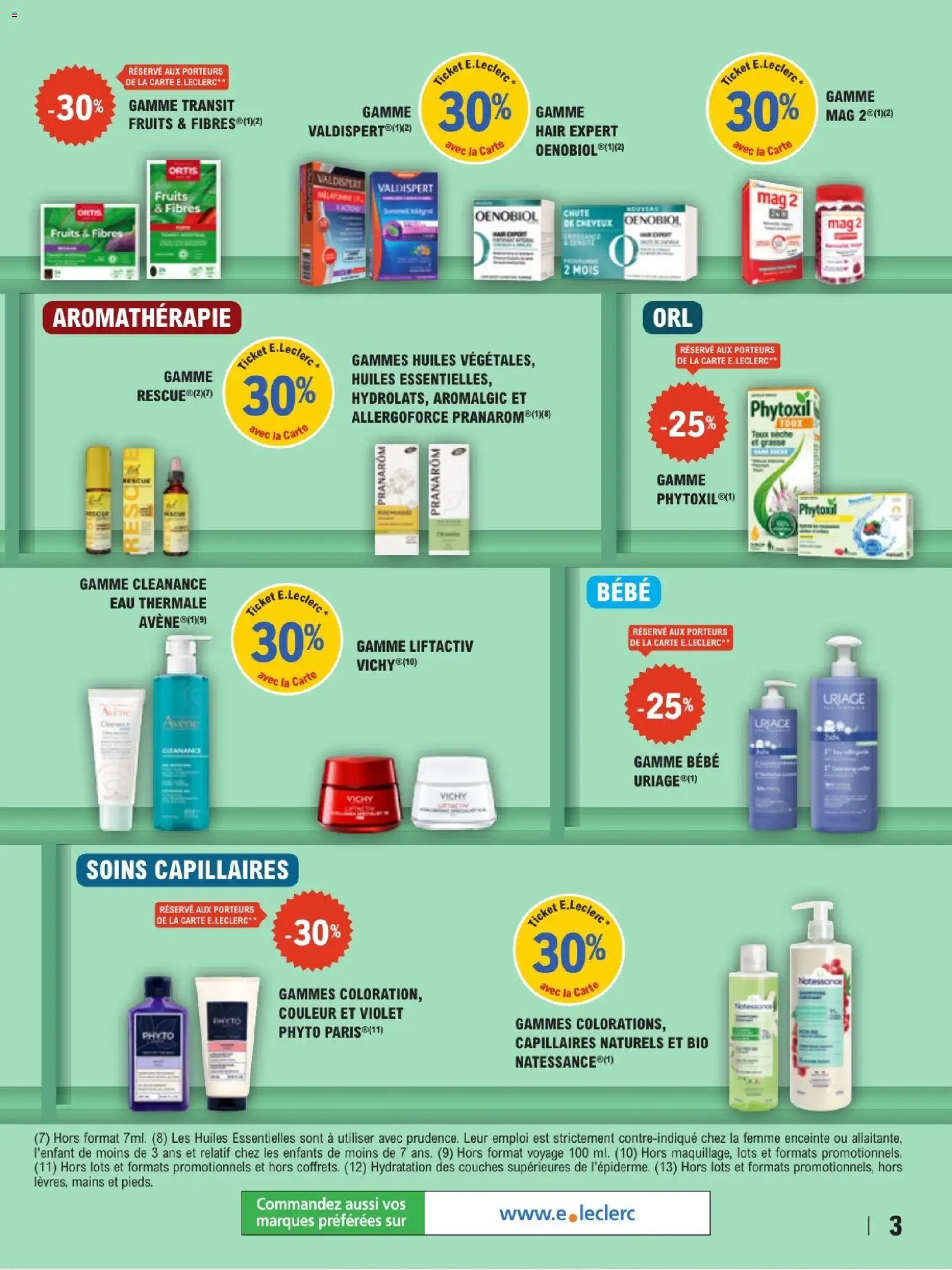 {H1} | Page: 3 | Produits: Couches, Enceinte, Eau thermale