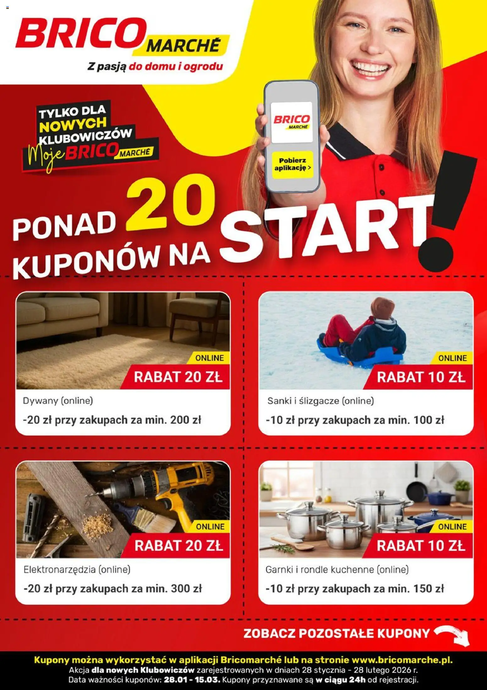 Brico Marché Gazetka - Kupony online od 28.01.2026 | Strona: 1 | Produkty: Garnki, Dywany