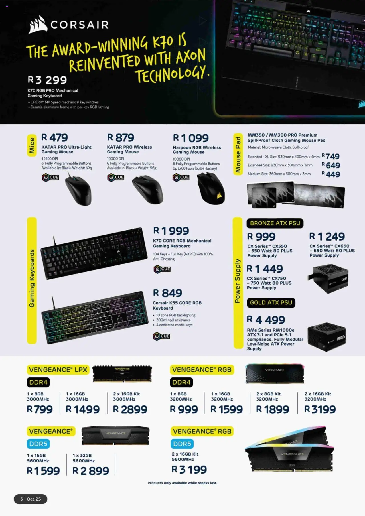 New Computer Mania catalogue – valid from 01.10.2025 | Page: 4 | Products: Mouse, Keyboard, Frame, Battery