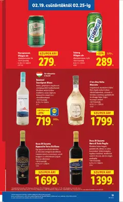 Staropramen, Világos sör. Alkoholtartalom: 5%. +50 Ft betétdíj. 0,33 l - amely érvényes a következő dátumtól: 19.02.2026 | Oldal: 13