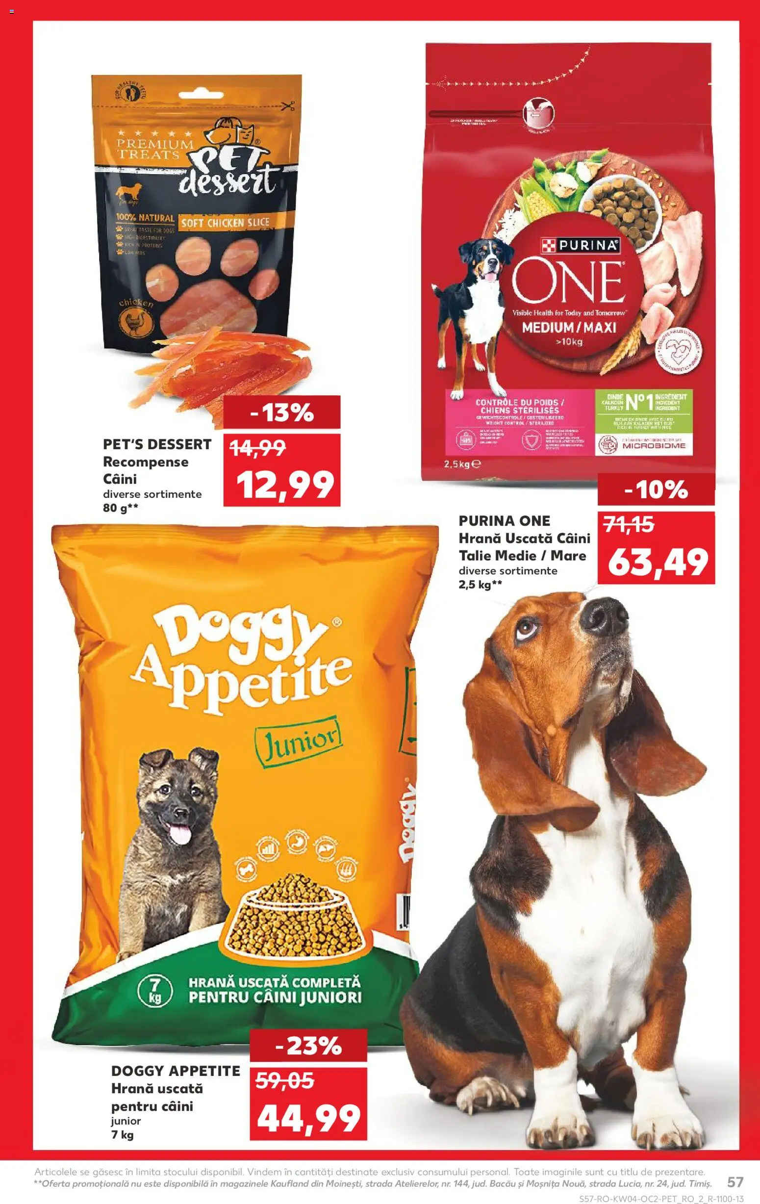 Kaufland RO akciós ujság - amely érvényes a következő dátumtól: 21.01.2026 | Oldal: 57 | Termékek: Purina one