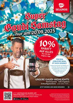 Selgros Super Gaudi Samstag ab 20.09.2025 gültig