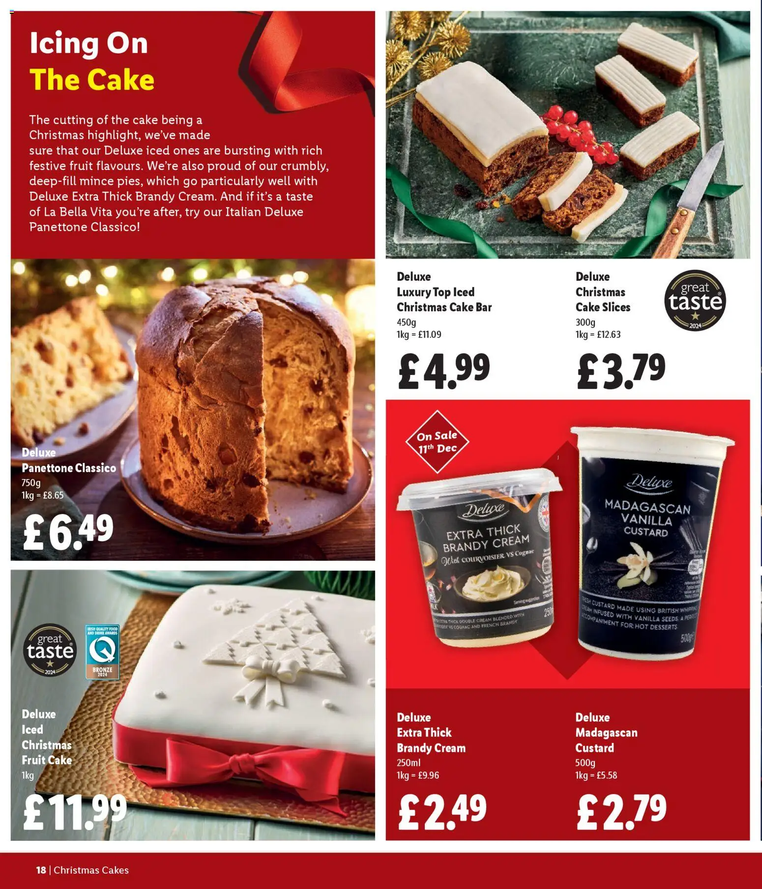 {H1} | Page: 18 | Products: Fish, Cream, Cake, Vanilla