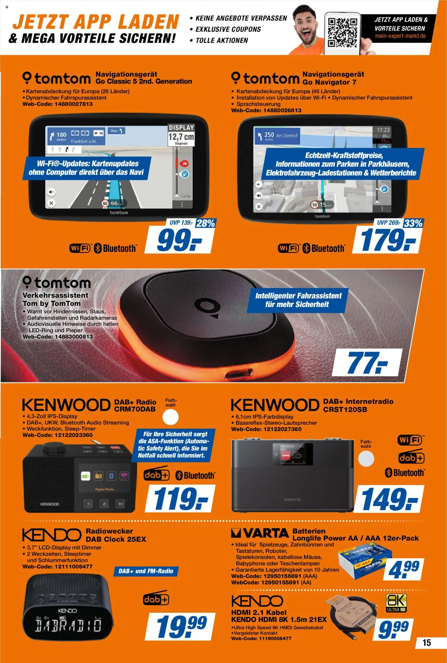 Expert  Aktuelle Beilage – gültig ab 30.01.2026 | Seite: 15 | Produkte: Radiowecker, Audio, Radio, Navi