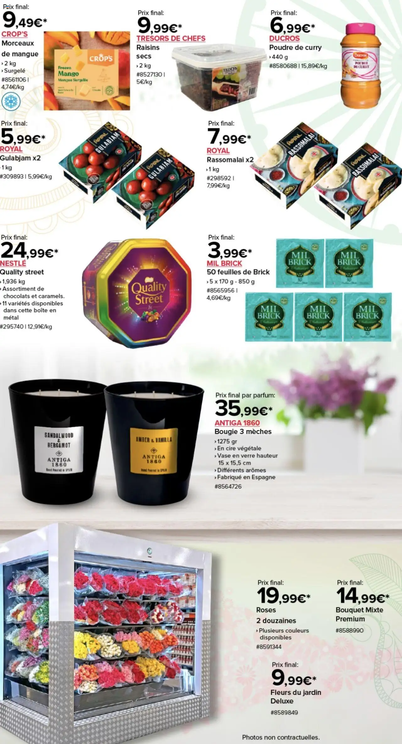 {H1} | Page: 3 | Produits: Feuilles de brick, Parfum, Curry, Vase