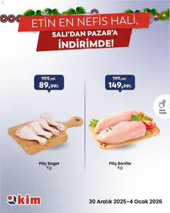 30.12.2025 tarihinden itibaren geçerli olan Kim Market kataloğu önizlemesi