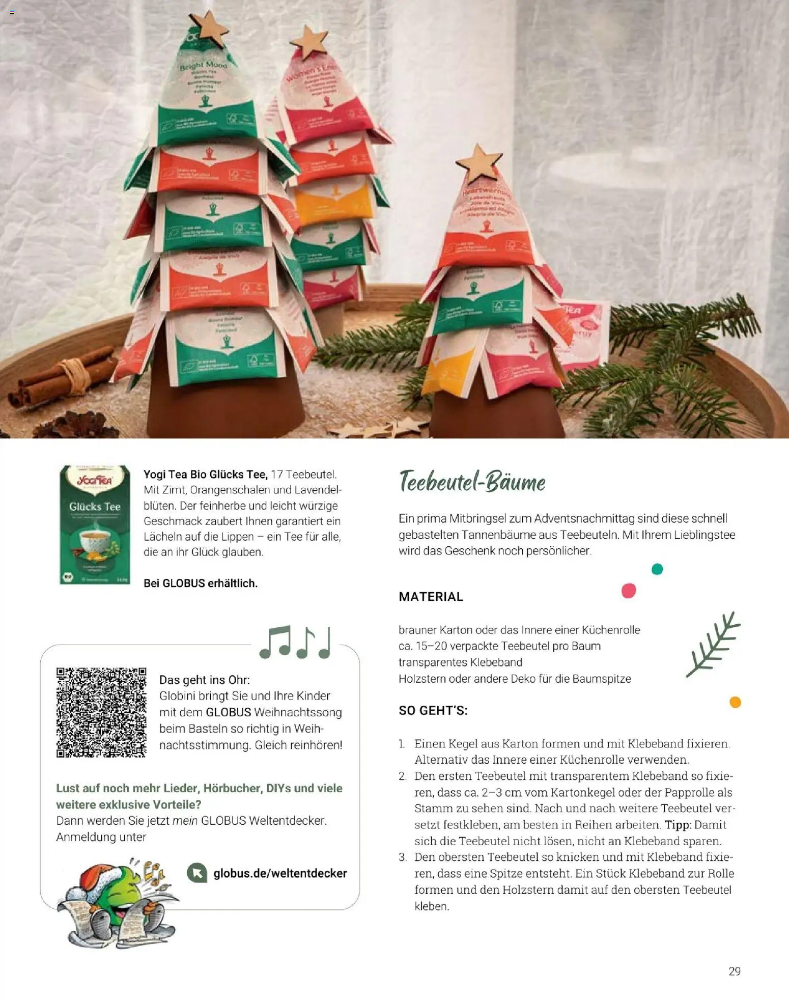 Globus Mio Magazin – gültig ab 01.12.2025 | Seite: 29 | Produkte: Tee, Lavendel, Küchenrolle