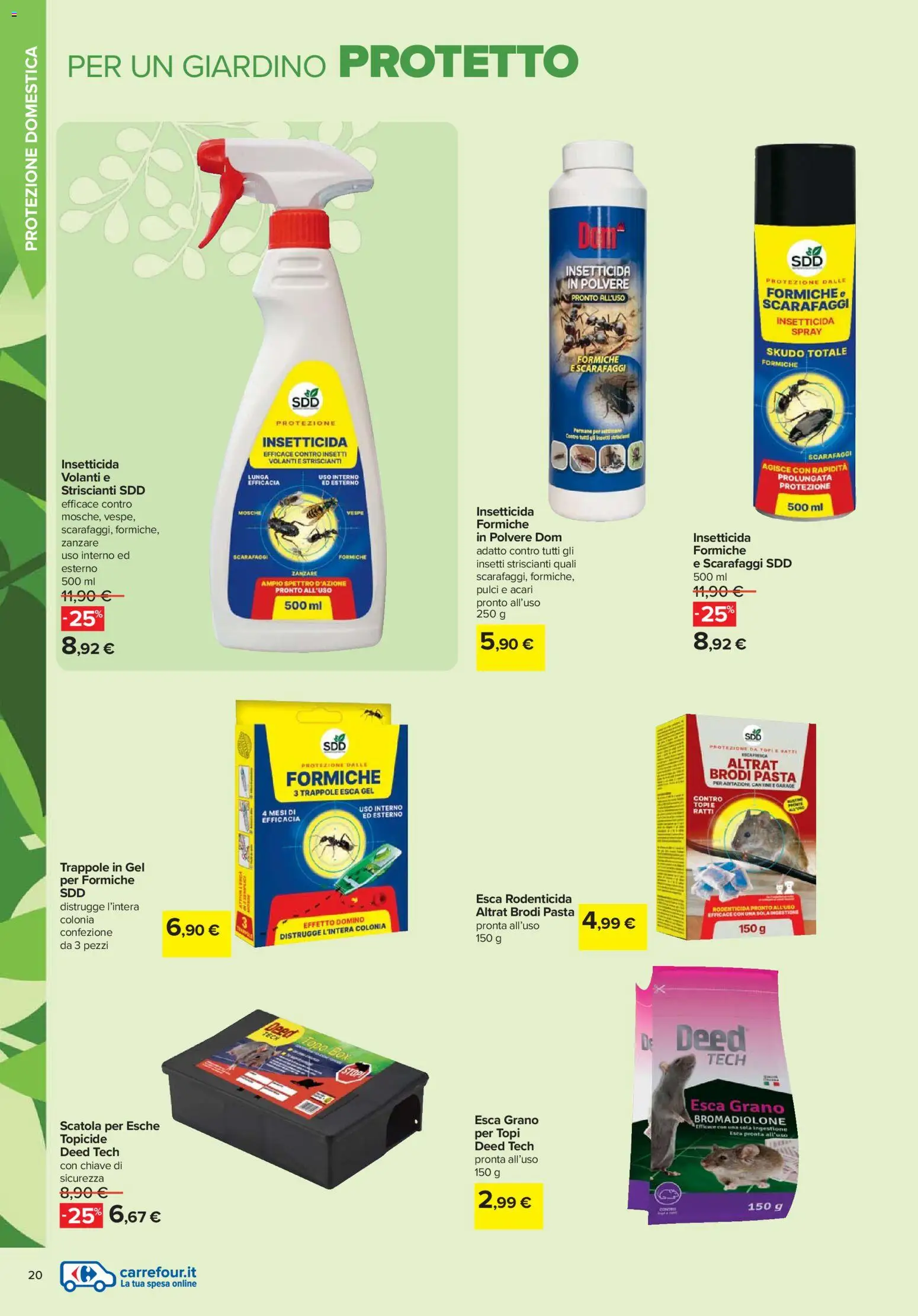 Volantino Carrefour del 19.02.2026 | Pagina: 20 | Prodotti: Pasta, Insetticida, Scatola