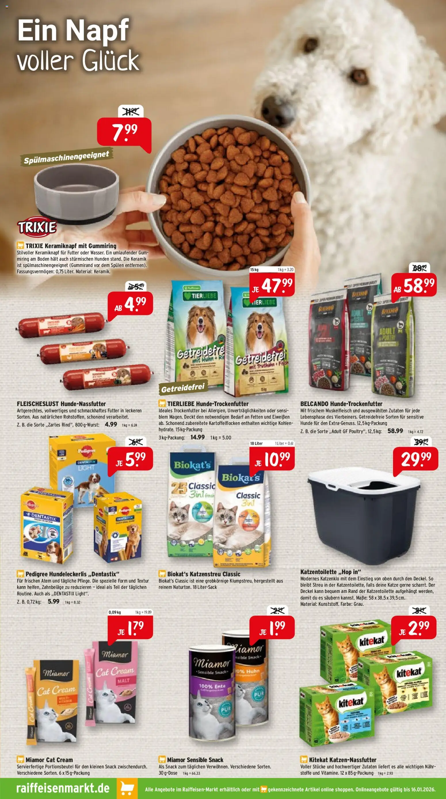 Raiffeisen Markt Prospekt 	 – gültig ab 05.01.2026 | Seite: 5 | Produkte: Pedigree, Ente