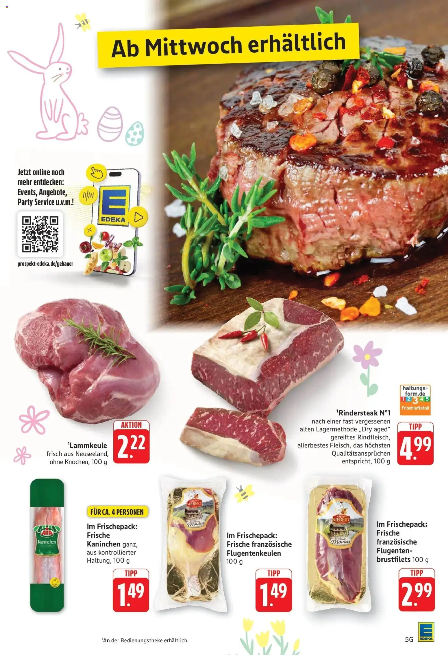 Edeka prospekt Geislingen	 – gültig ab 30.03.2026 | Seite: 5 | Produkte: Kaninchen, Steak