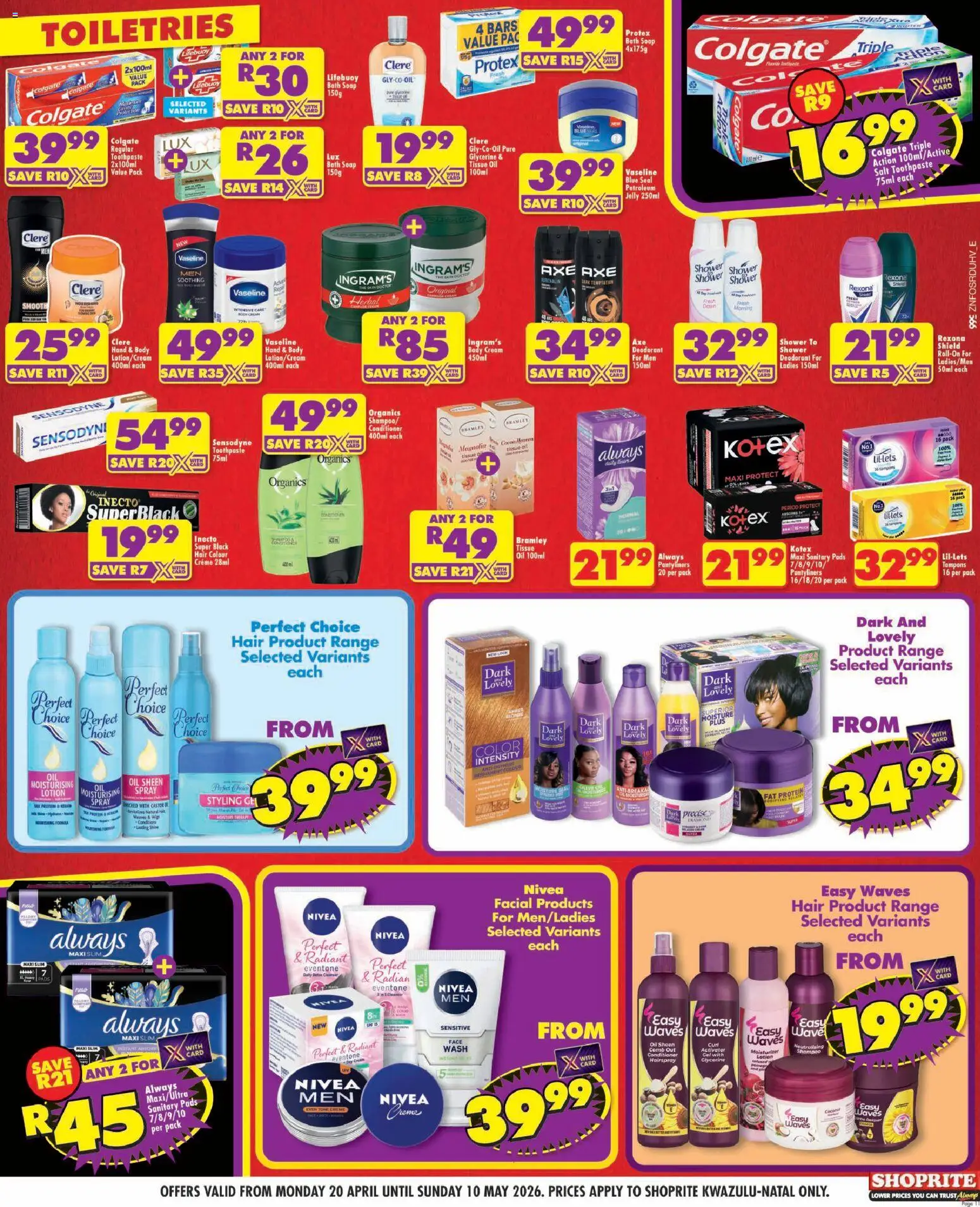New Shoprite catalogue – valid from 20.04.2026 | Page: 11 | Products: Gate, Toothpaste, Salt, Petroleum jelly