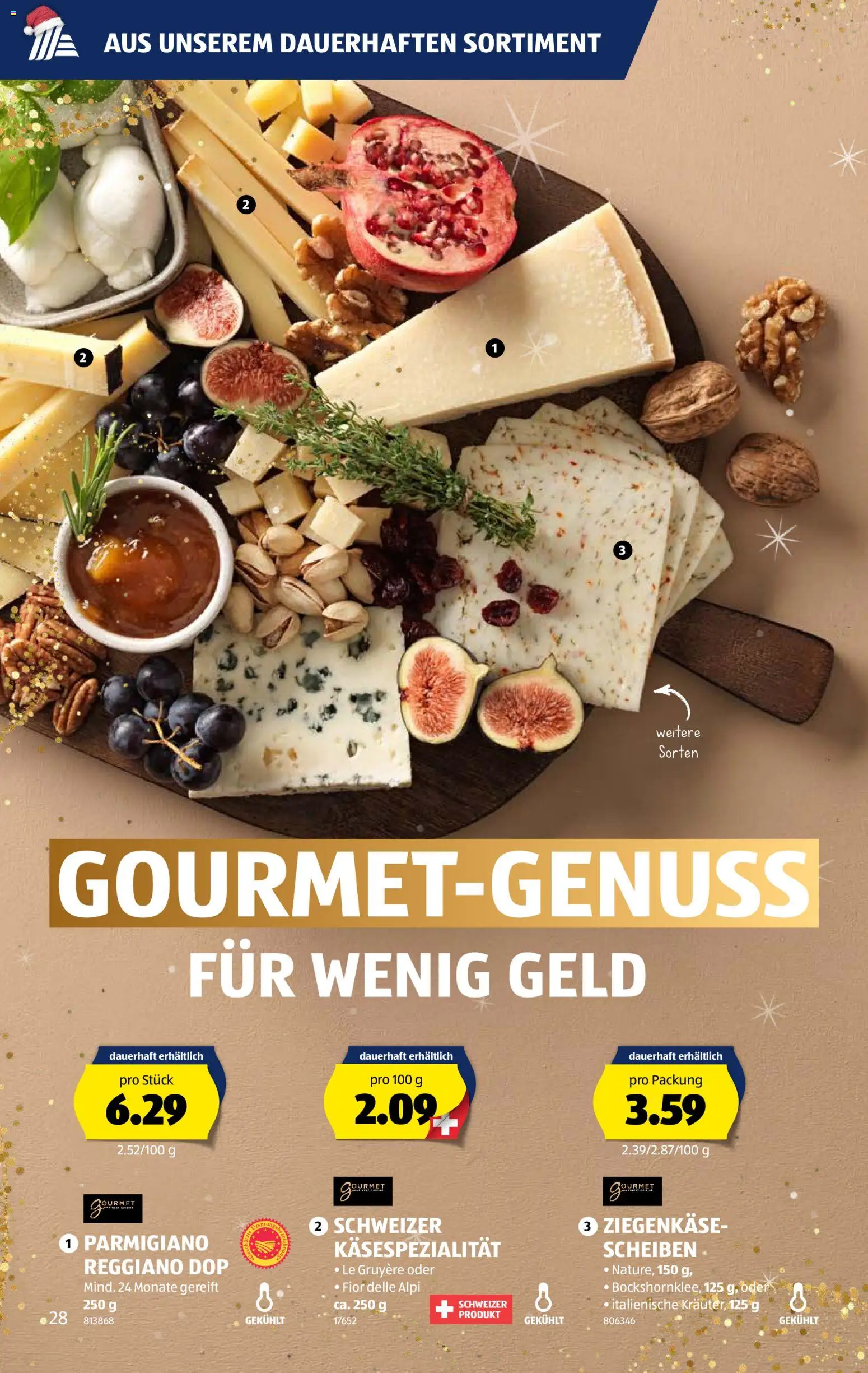 Aldi Aktionen – gültig ab 18.12.2025 | Seite: 28 | Produkte: Ziegenkäse