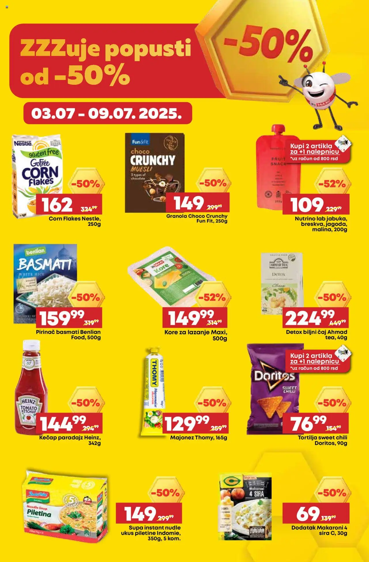 Maxi katalog - važi od 03.07.2025 | Strana: 3 | Proizvode: Kečap, Tortilja, Lazanje, Pirinač