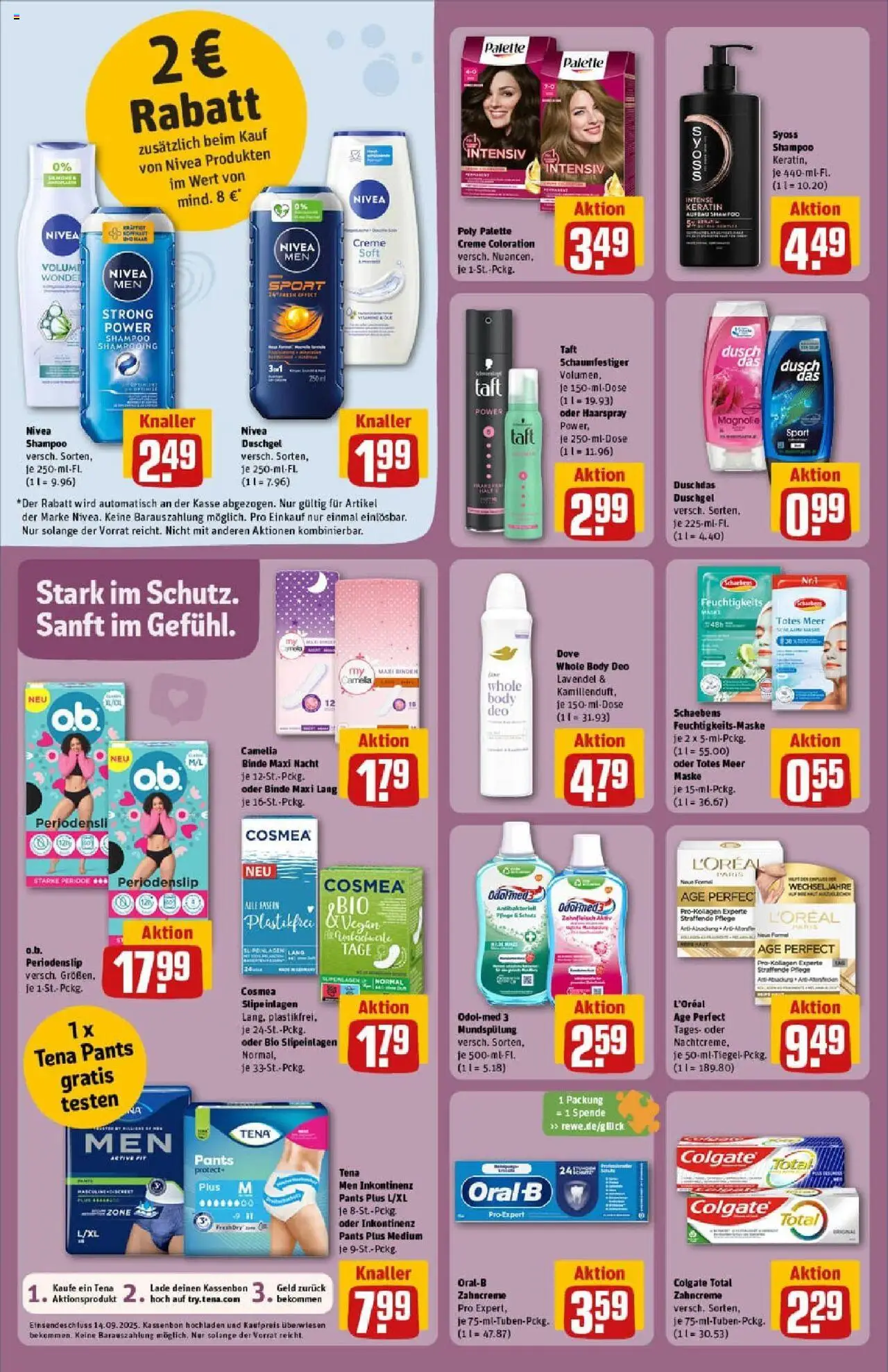 Rewe prospekt Elsterwerda	 - gültig ab dem 24.08.2025 | Seite: 30 | Produkte: Creme, Maske, Duschgel, Lavendel
