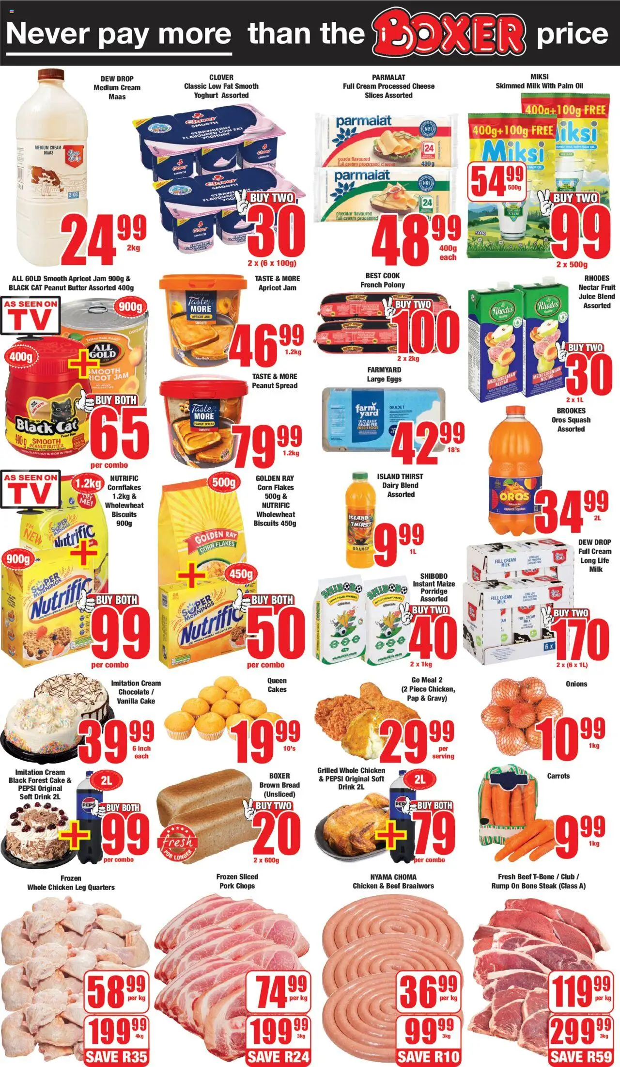 New Boxer catalogue – valid from 08.09.2025 | Page: 2 | Products: Cheese, Oil, Juice, Fruit
