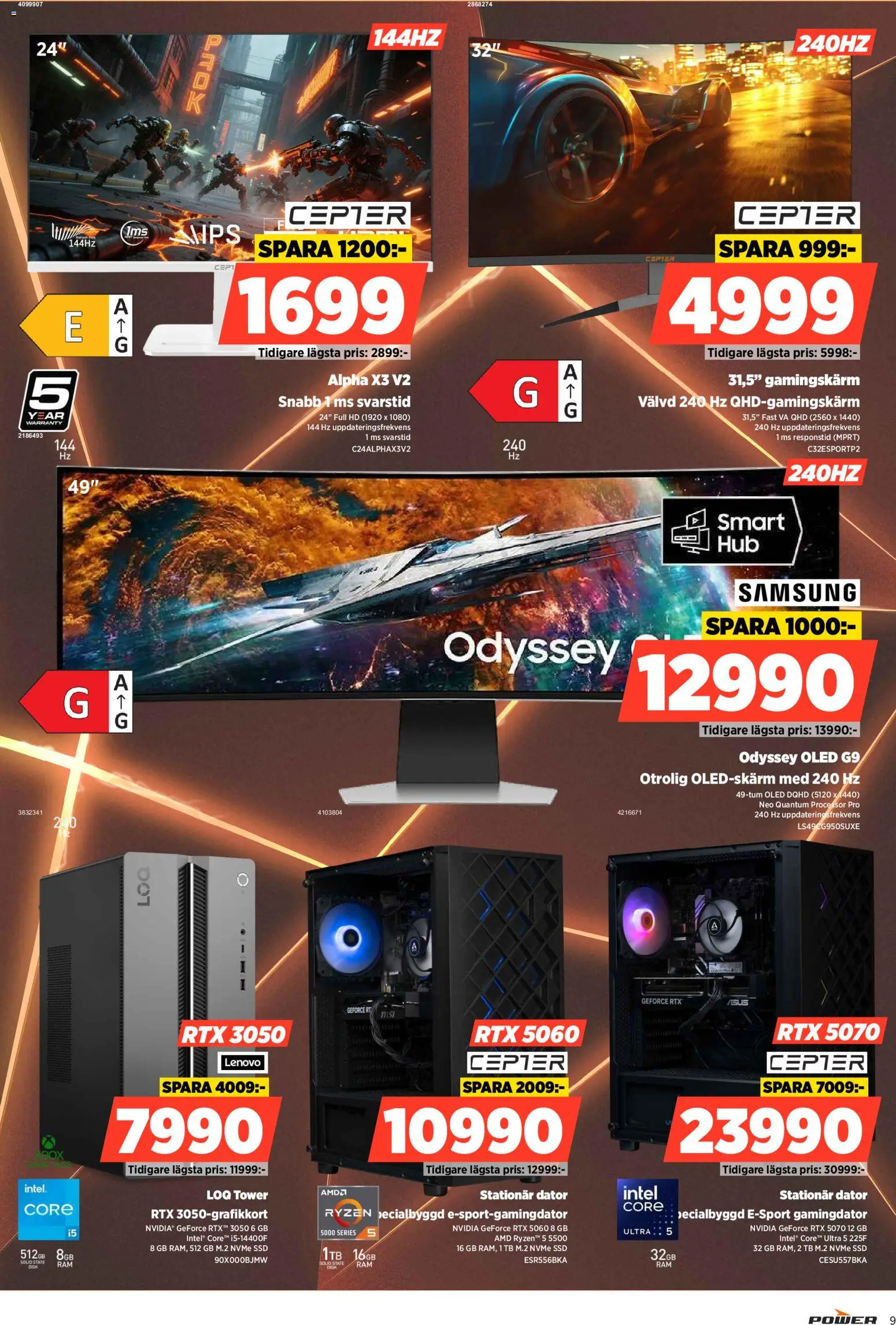 Power reklamblad aktuell från 16.02.2026 | Sida: 9 | Produkter: Dator