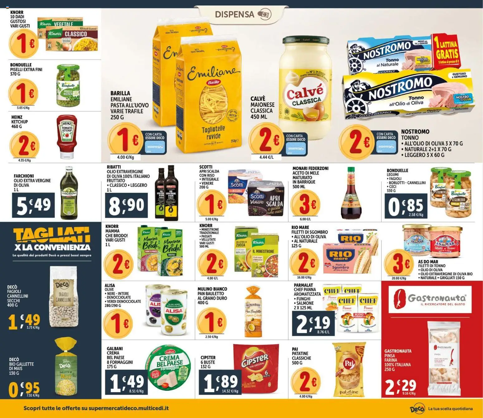Volantino Decò del 11.02.2026 | Pagina: 12 | Prodotti: Minestrone, Farina, Funghi, Olio di Oliva