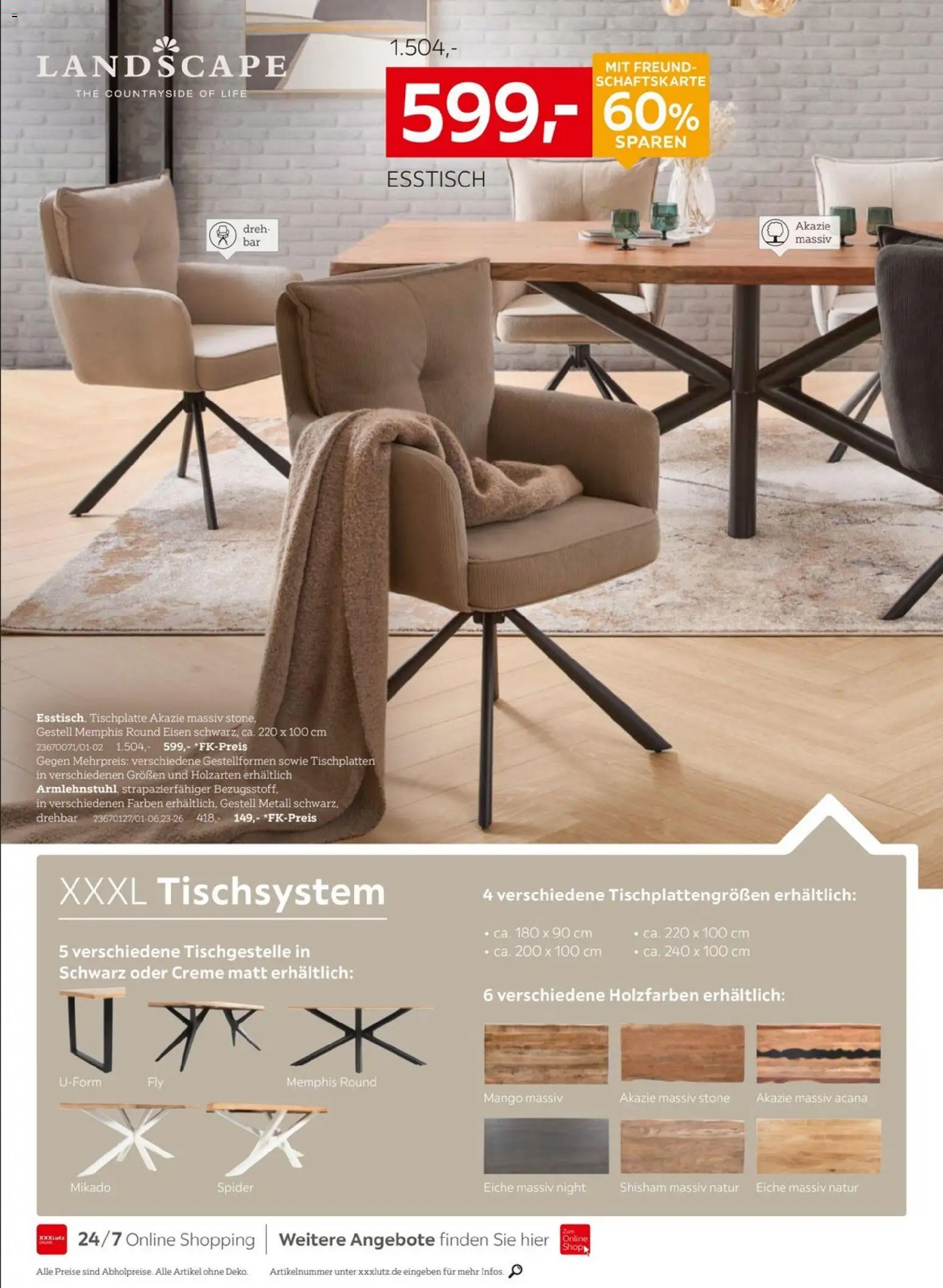 XXXL Lutz Prospekt 	 – gültig ab 25.01.2026 | Seite: 12 | Produkte: Esstisch, Creme, Mango