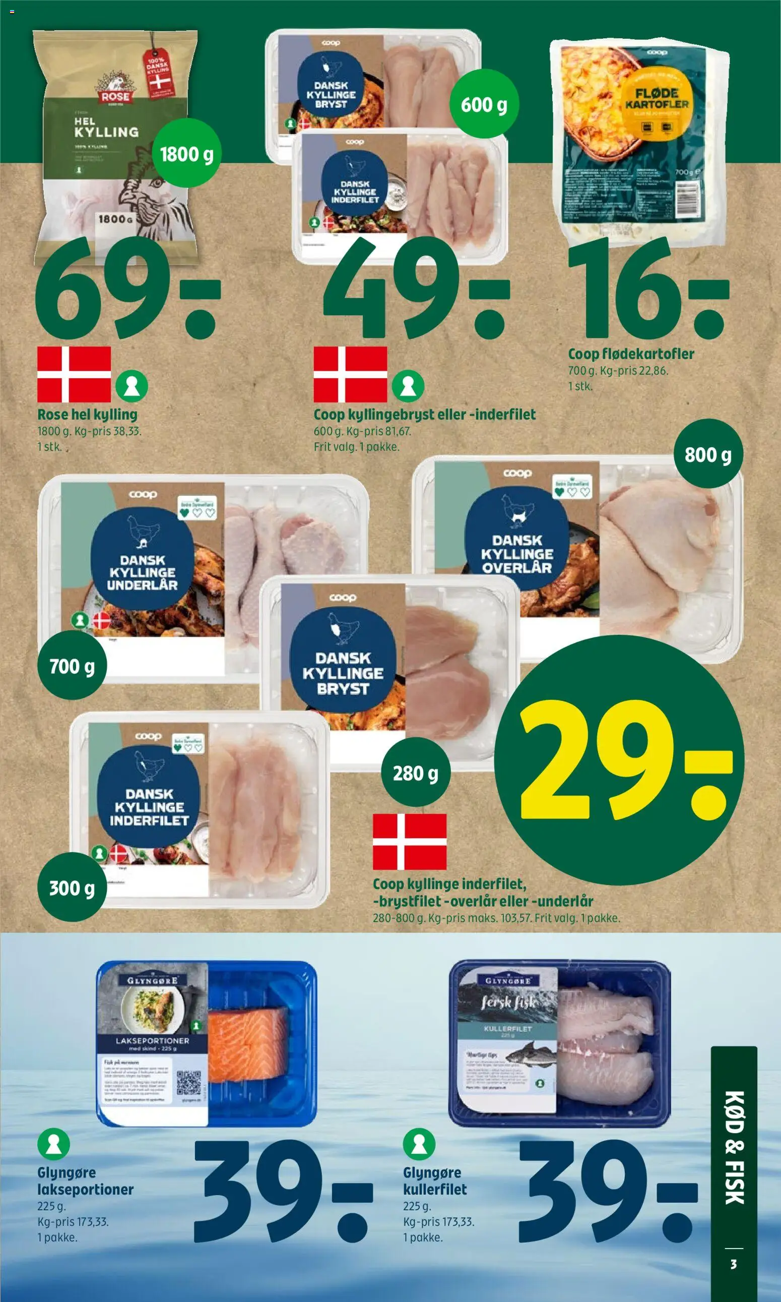 Coop 365 tilbudsavis – gyldig fra 23.04.2026 | Side: 6 | Produkter: Fisk, Fløde, Kartofler