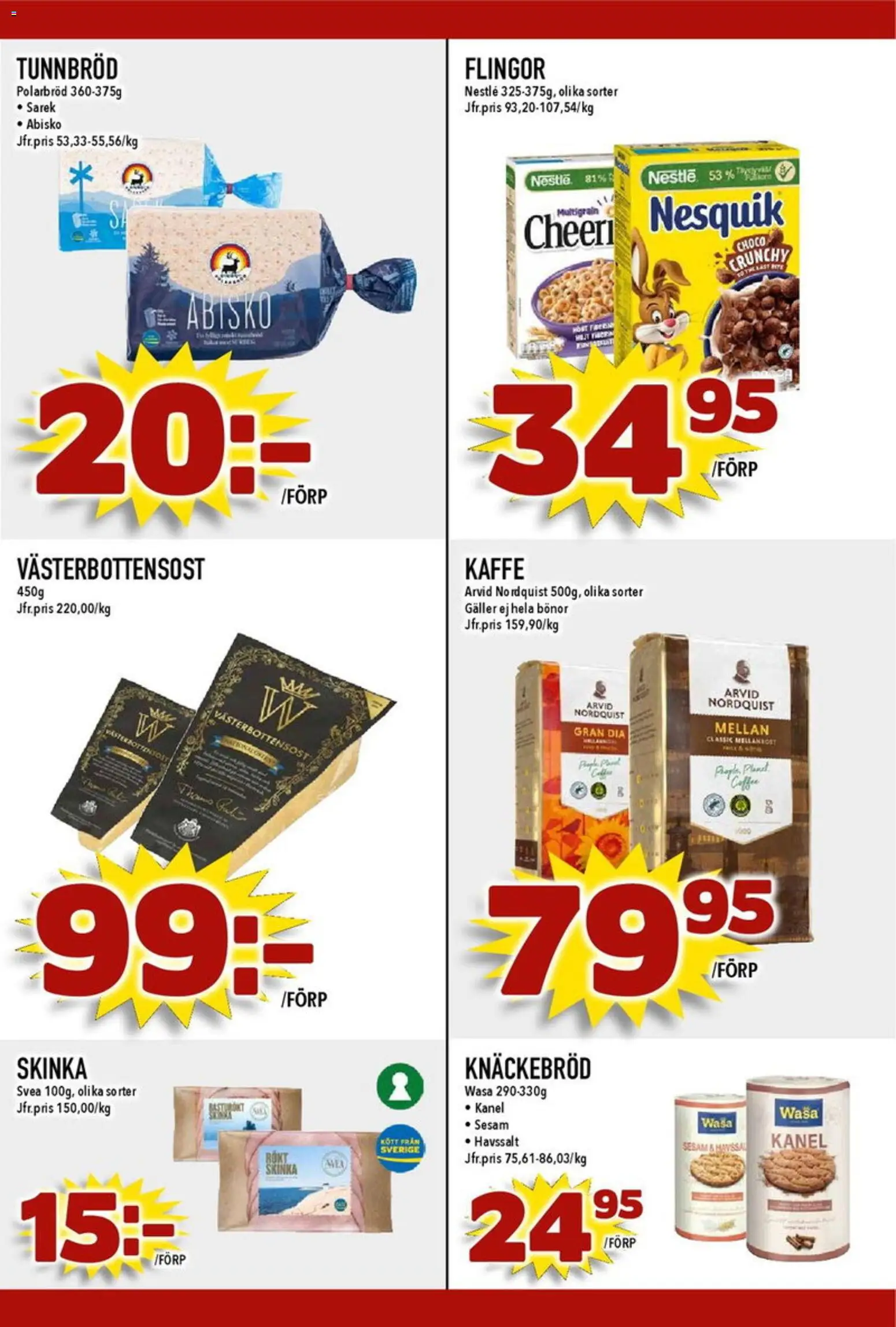 Matdax reklamblad aktuell från 07.04.2026 | Sida: 20 | Produkter: Tunnbröd, Galler, Knäckebröd, Flingor