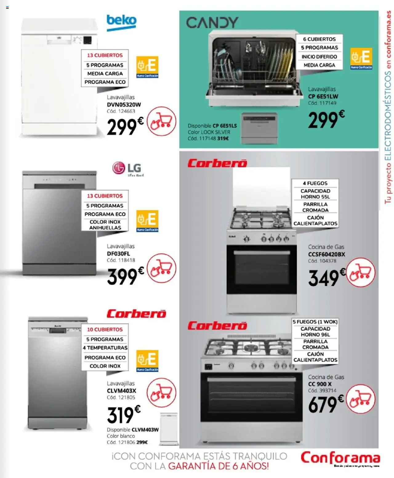 Conforama - Folleto │ válido desde el 27.03.2025 | Página: 97 | Productos: Horno, Cocina, Lavavajillas, Parrilla