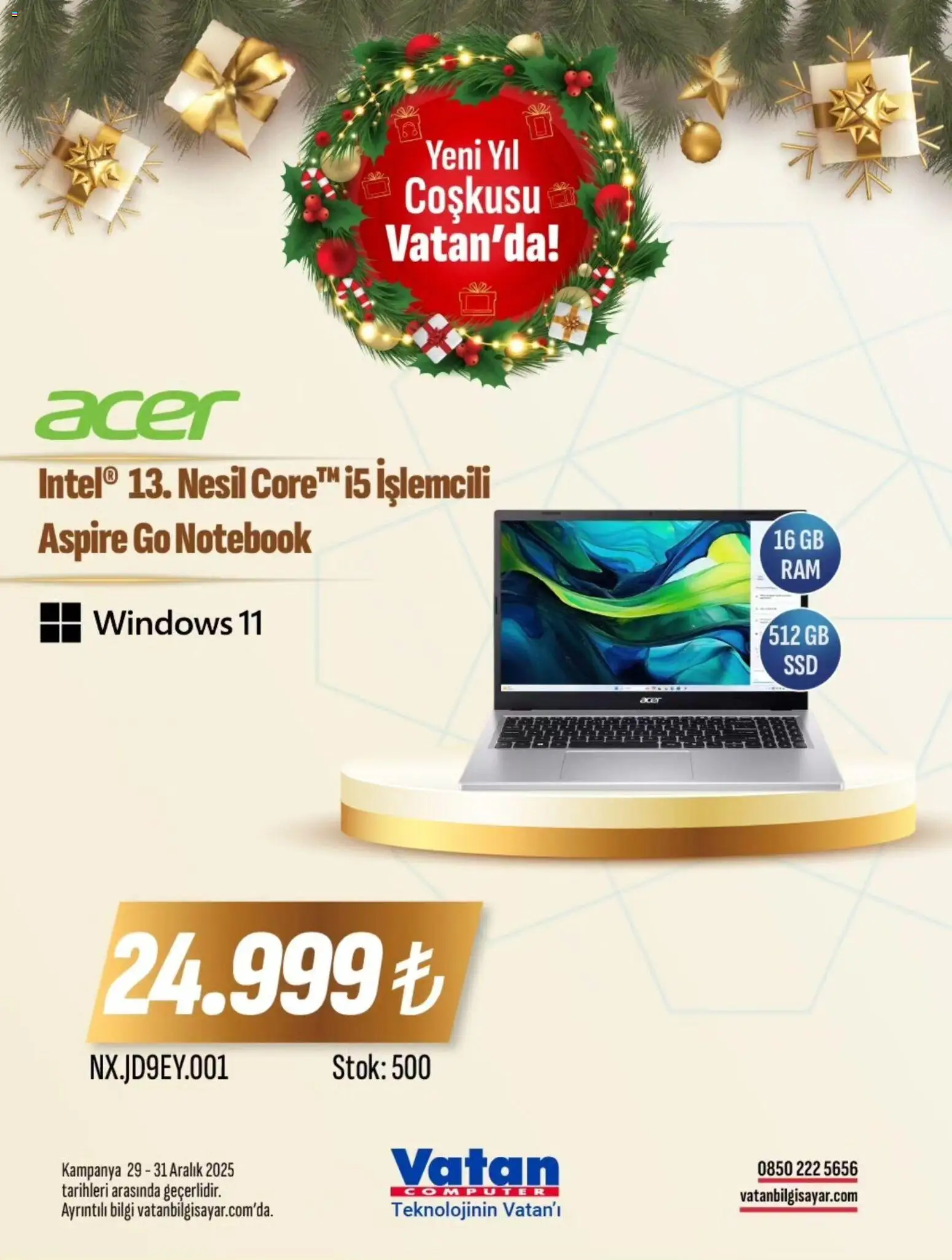 Vatan Bilgisayar İndirim - 29.12.2025 tarihinden itibaren geçerlidir | Sayfa: 3