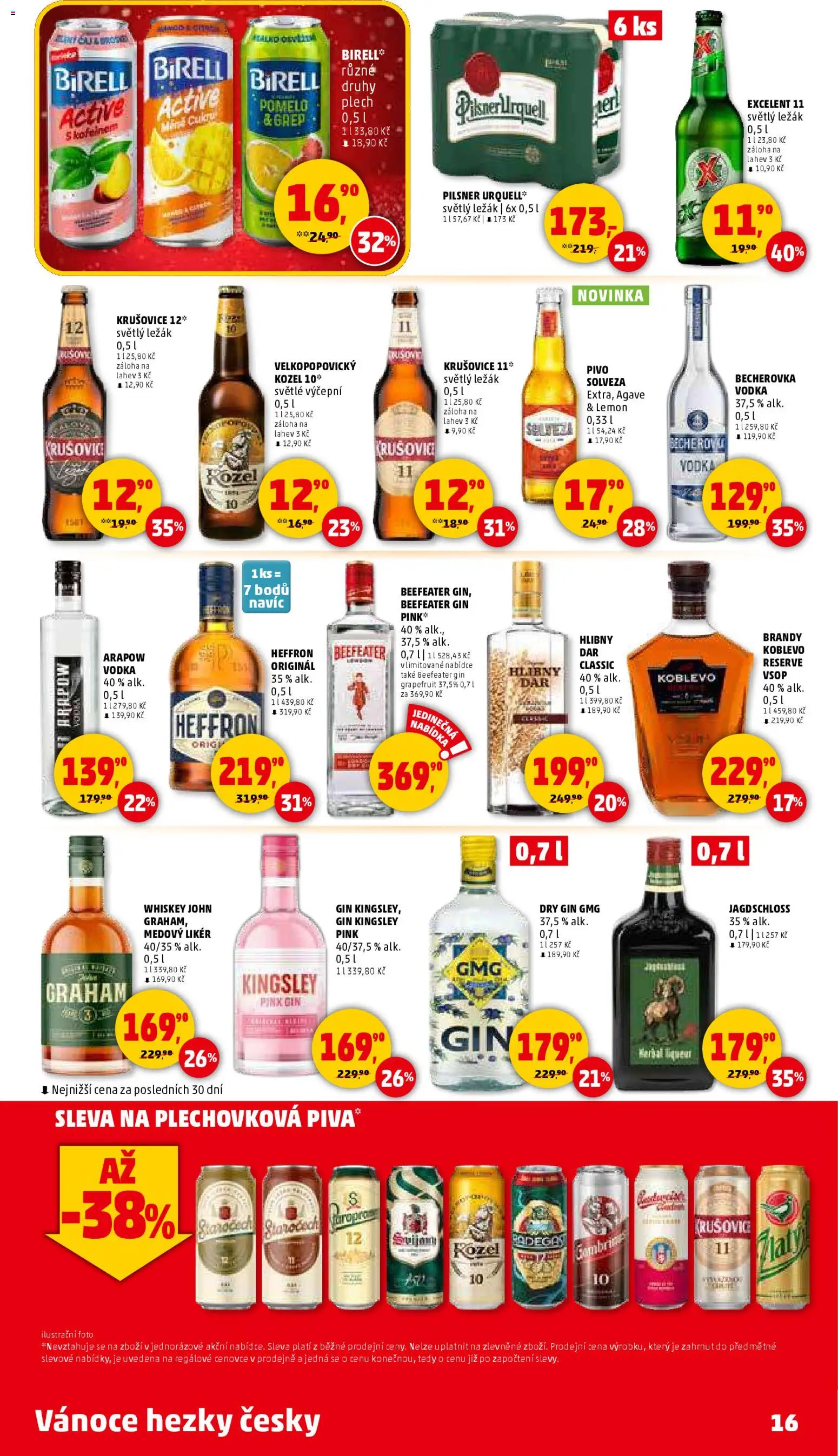 Penny Market leták - Čtvrtečník od 27.11.2025 | Strana: 16 | Produkty: Pomelo, Gin, Grep, Plech