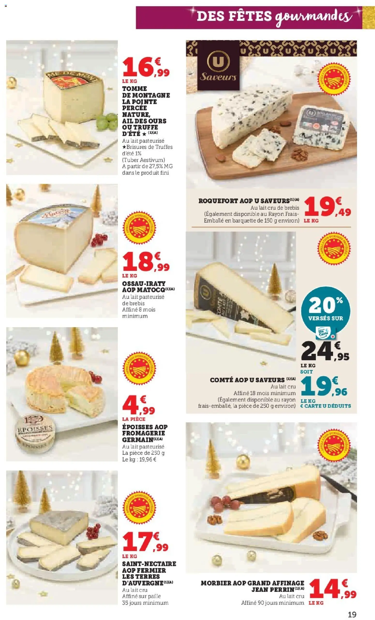 {H1} | Page: 19 | Produits: Ail, Morbier aop, Époisses, Lait