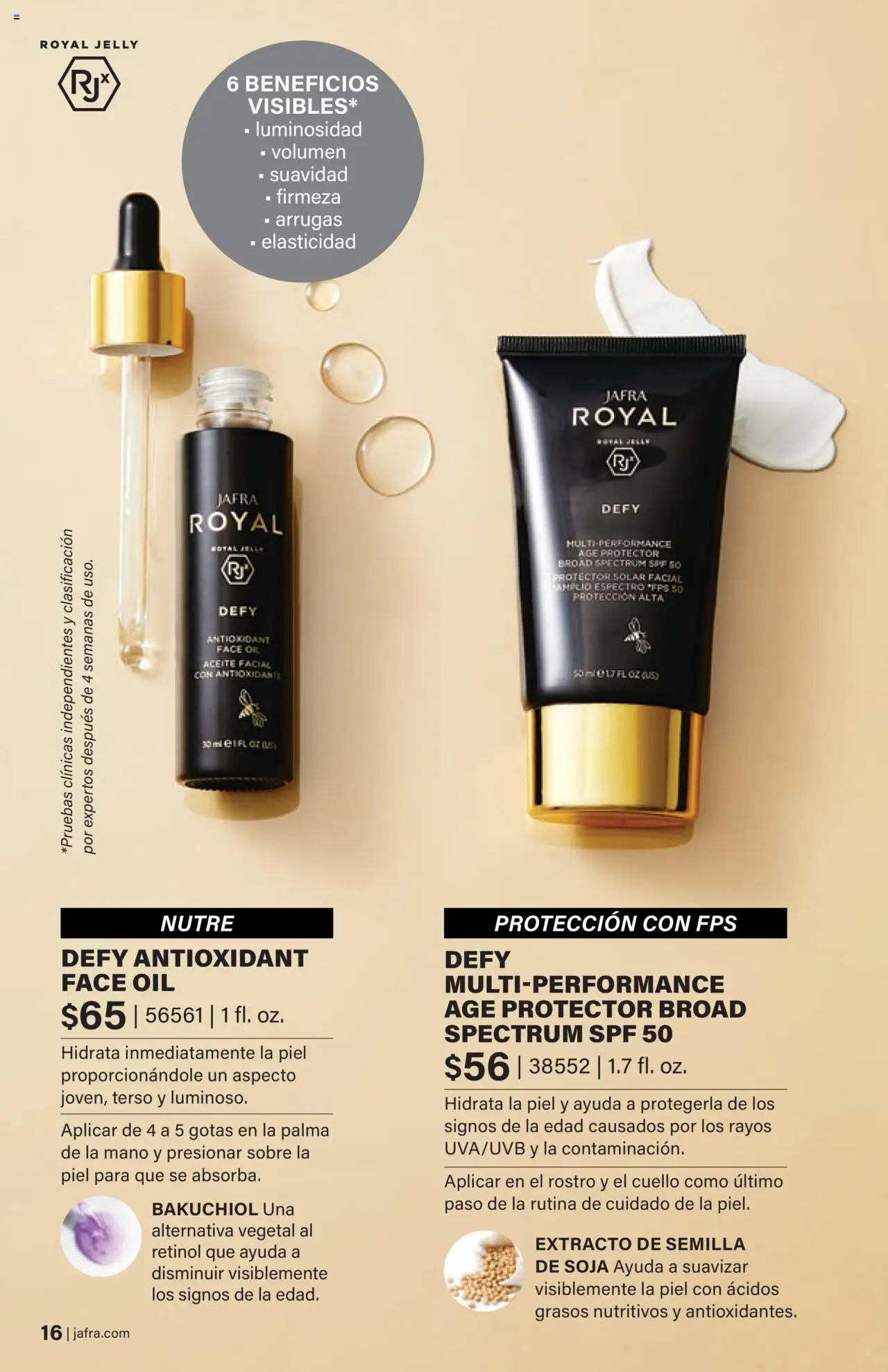 JAFRA folleto │ válido desde el 01.08.2025 | Página: 16 | Productos: Protector solar, Aceite