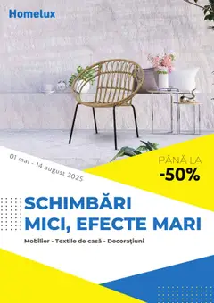 Catalog Homelux – previzualizare al pliantului de la Homelux valabil de la 01.05.2025