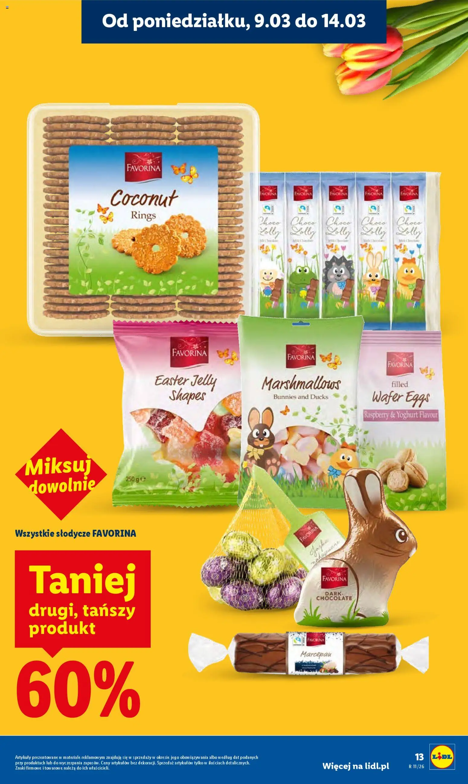 Lidl gazetka od 09.03.2026 | Strona: 13 | Produkty: Słodycze